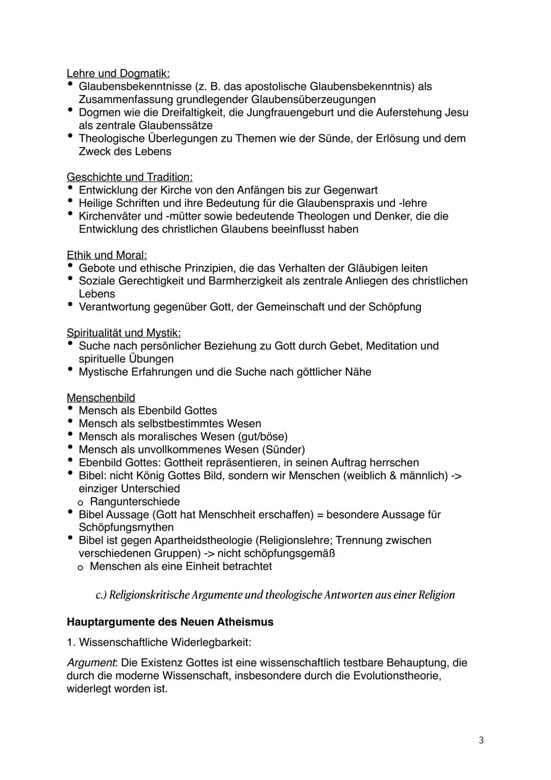 # Religion
1. Verständnis von Gott, Göttlichem und Transzendenz
a.) Grundlegendes Verständnis von Gott, Göttlichem und/oder Transzendenz i