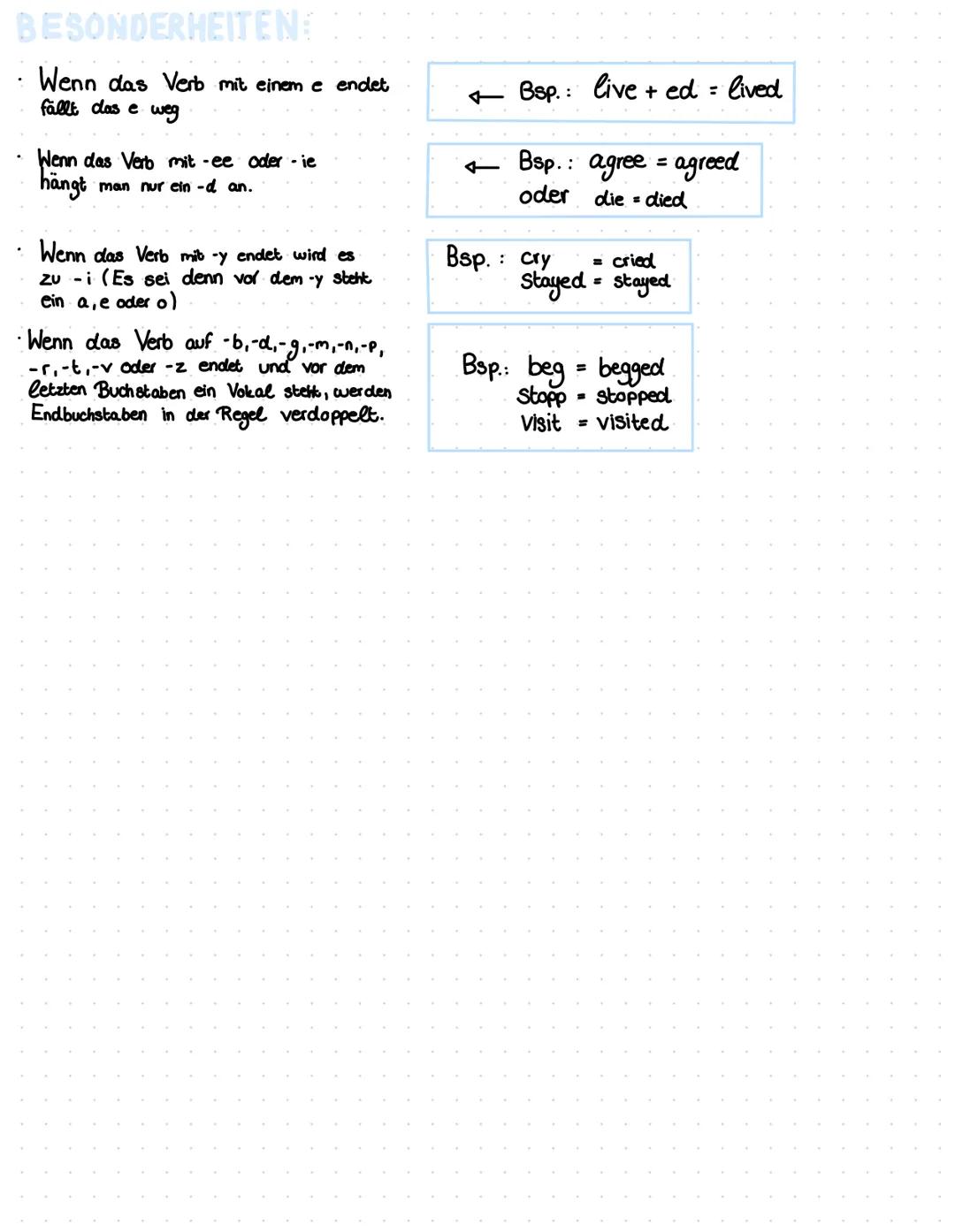 # SIMPLE PAST
Mit dem Simple Past werden Handlungen oder Geschehnisse beschrieben,
die in der Vergangenheit stattgefunden und bereits abges