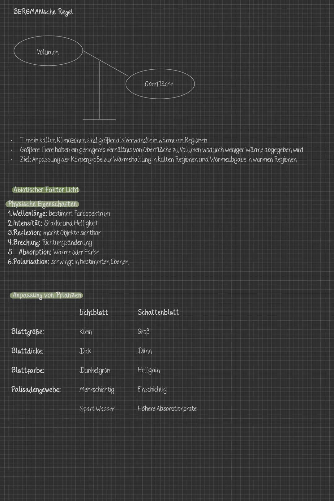## Abiturvorbereitung ōkologie
Abiotische Faktoren
Abiotisch: Nicht-lebende Elemente der Umwelt (Temperatur, Wasser, Licht, Bodenbeschaffenh