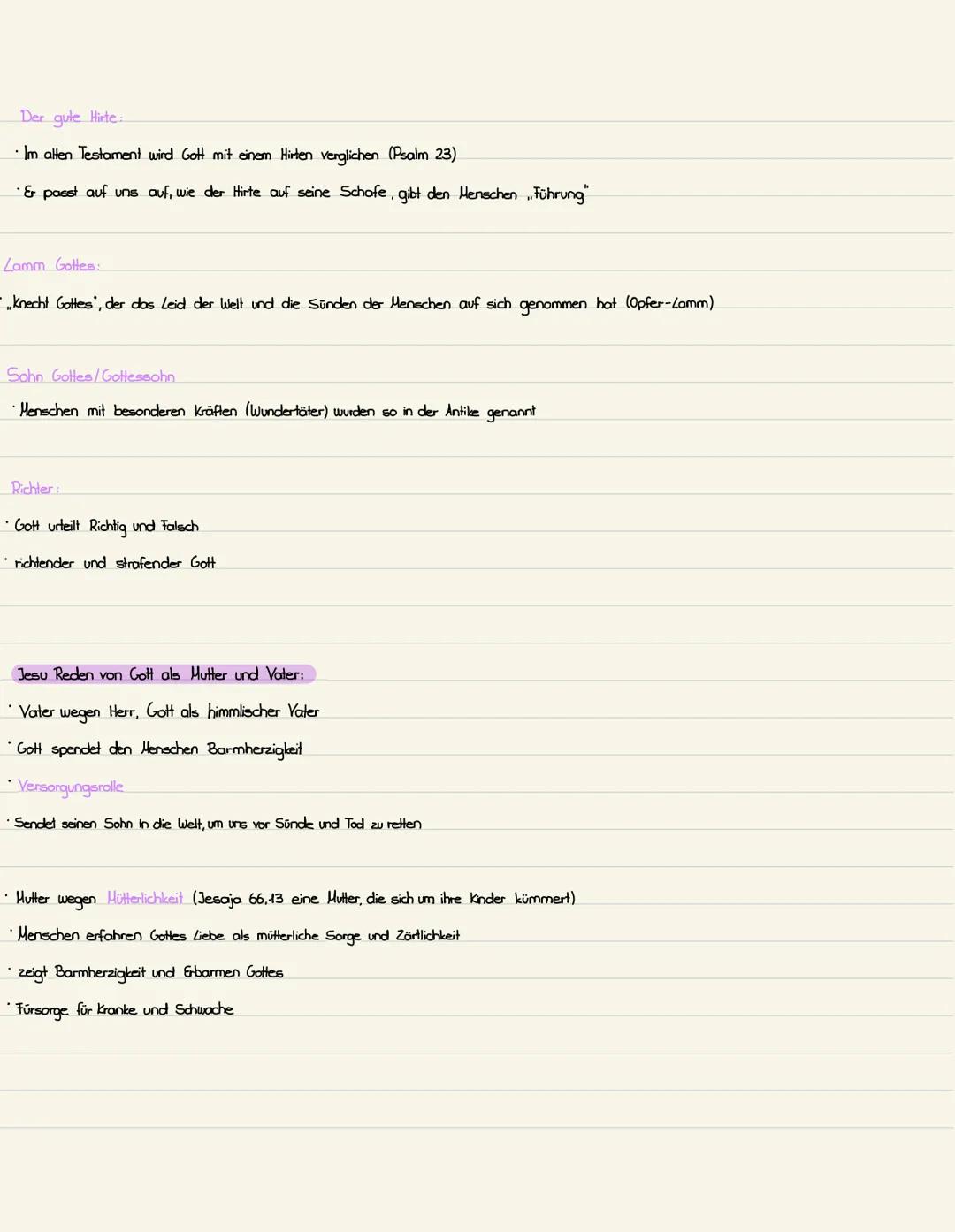 Q2.1 Grundvorstellungen in Bibel und Tradition. Wie ist Gott?
Gottesbilder:
JHWH: Im alten Testament
Jahwe, Gott offenbart sich Mose der f