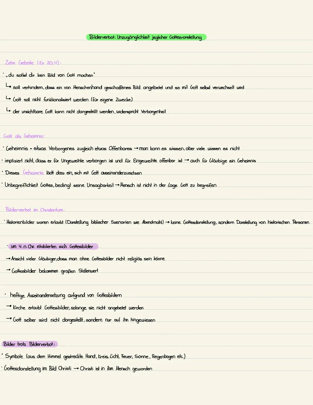 Q2.1 Grundvorstellungen in Bibel und Tradition. Wie ist Gott?
Gottesbilder:
JHWH: Im alten Testament
Jahwe, Gott offenbart sich Mose der f