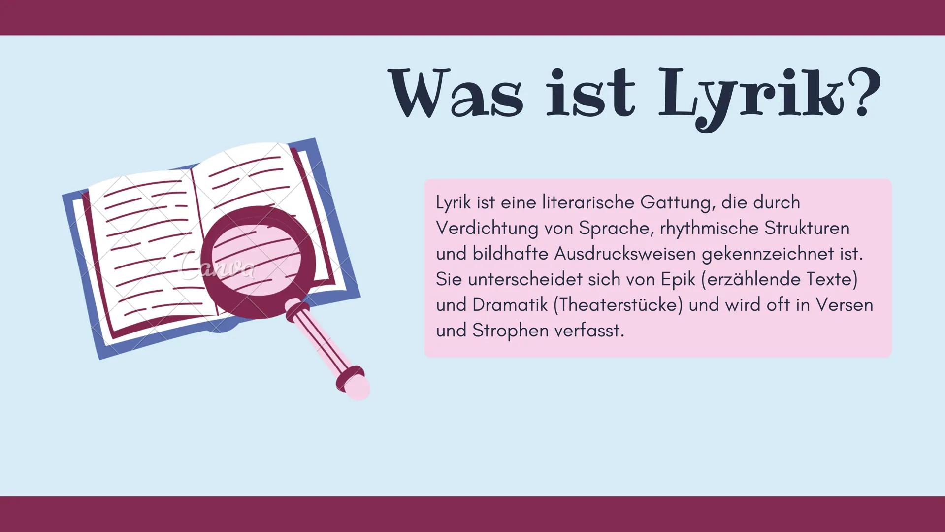 # Lyrik
Deutsch GK Abitur 2025 --- OCR Start ---
Inhaltsver- 1 Einleitung
zeichnis
2
"Unterwegs sein"
3
Epochen
4
Unterwegs sein in den Epo