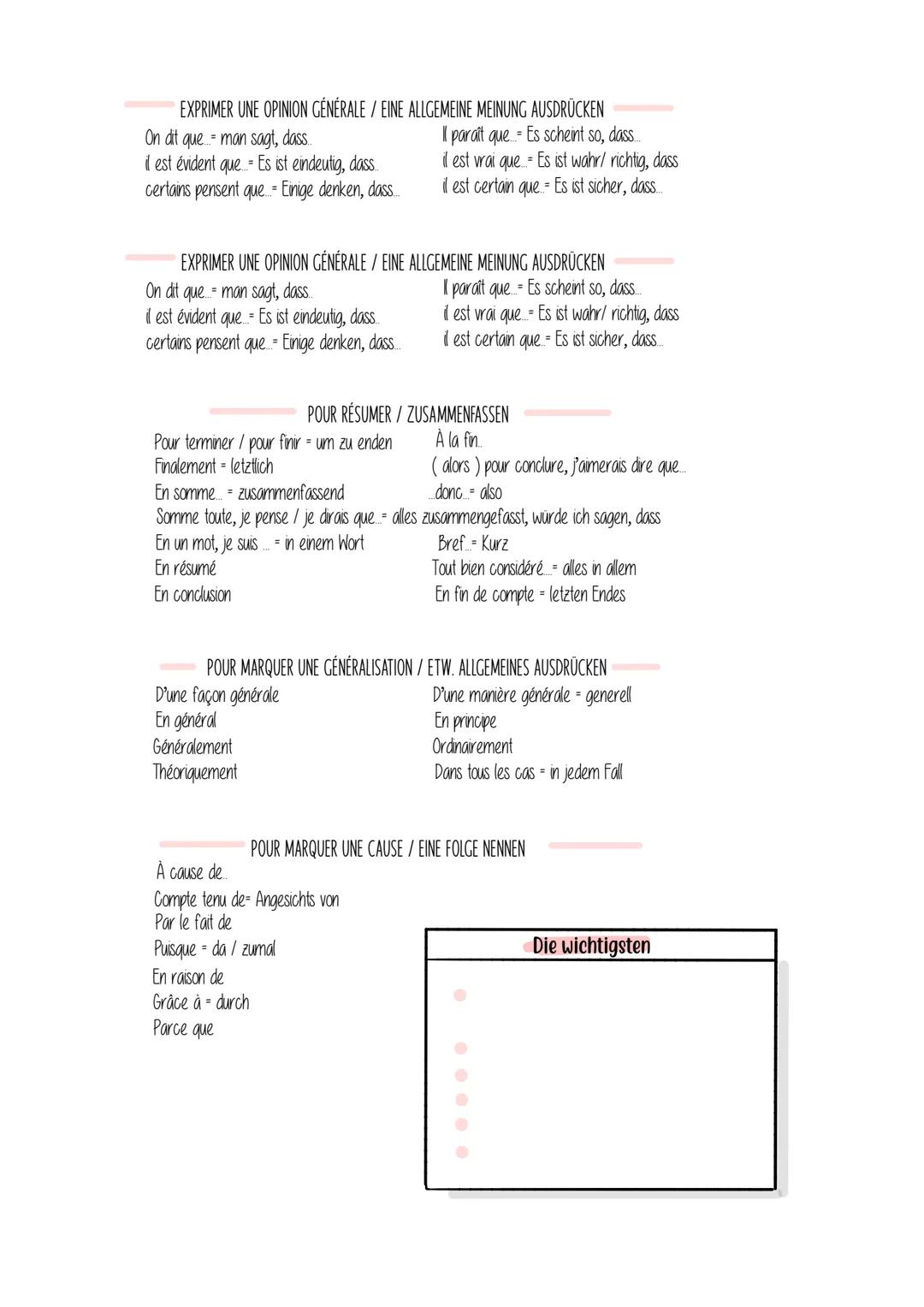 # Grammatik
Passé composé
→Bildung mit avoir:
Avoir
j'ai
tu as
il
participe passé
ns avons
vs avez
elles ont
Paar Beispiele: Vous avez pr