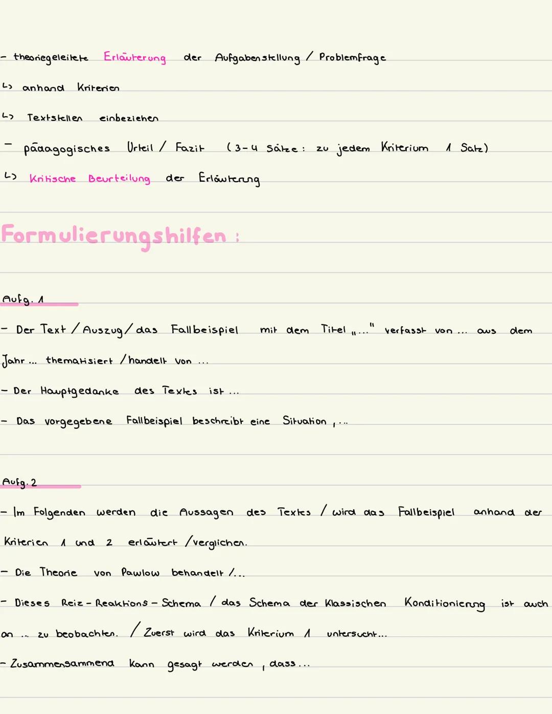 --- OCR Start ---
Outbou klausur
Aufg 1
Einleitungssatz
- Hauptaussage (1-2 Sätze)
- Zusammenfassung des Textes im Konjunktiv (außer-Ich-Erz