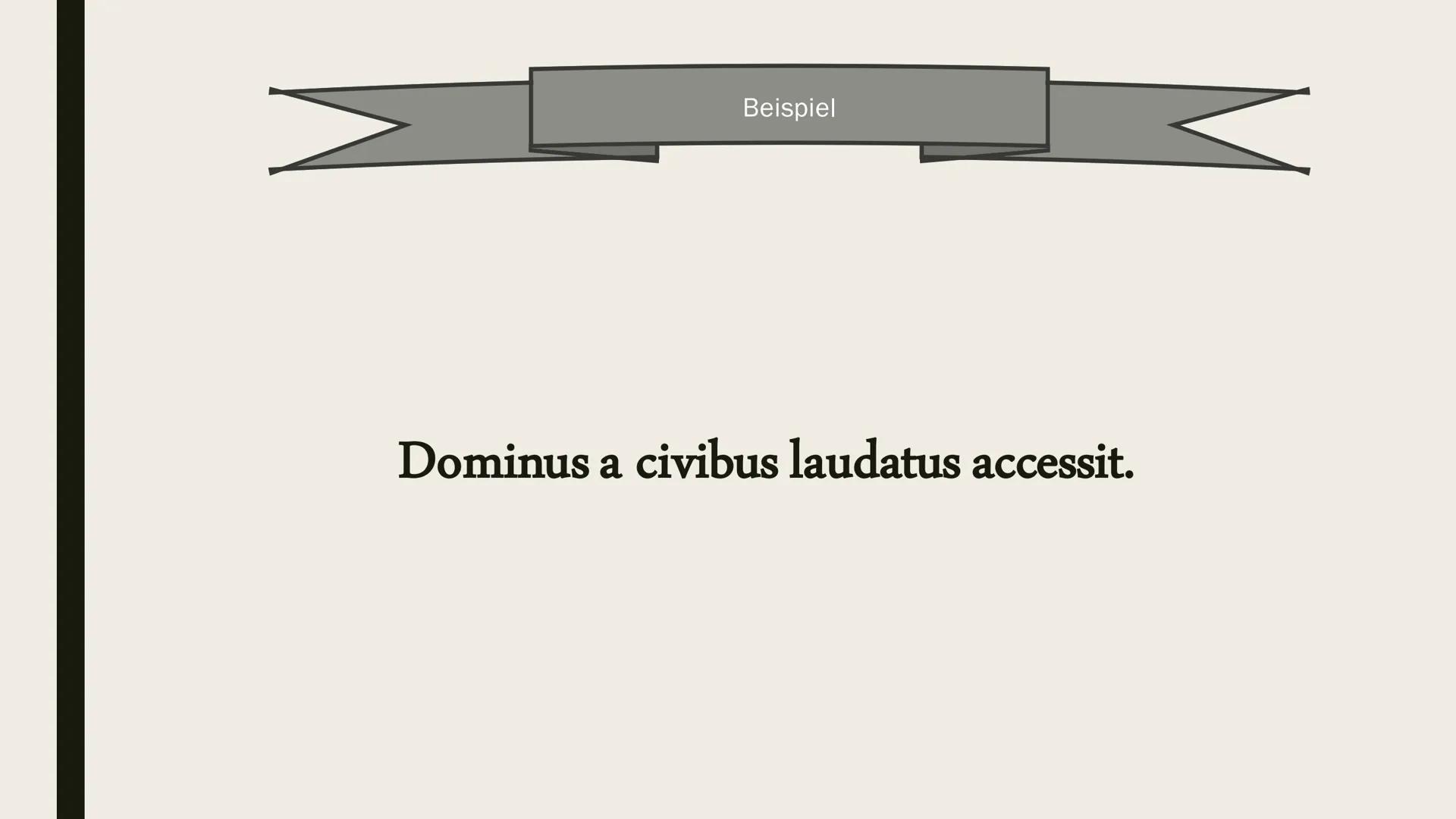 # PARTICIPIUM
# CONIUNCTUM
Auch bekannt als PC # Participium coniunctum
- „Verbundenes Partizip“
→ PPP, PPA
- Partizip im KNG mit einem No