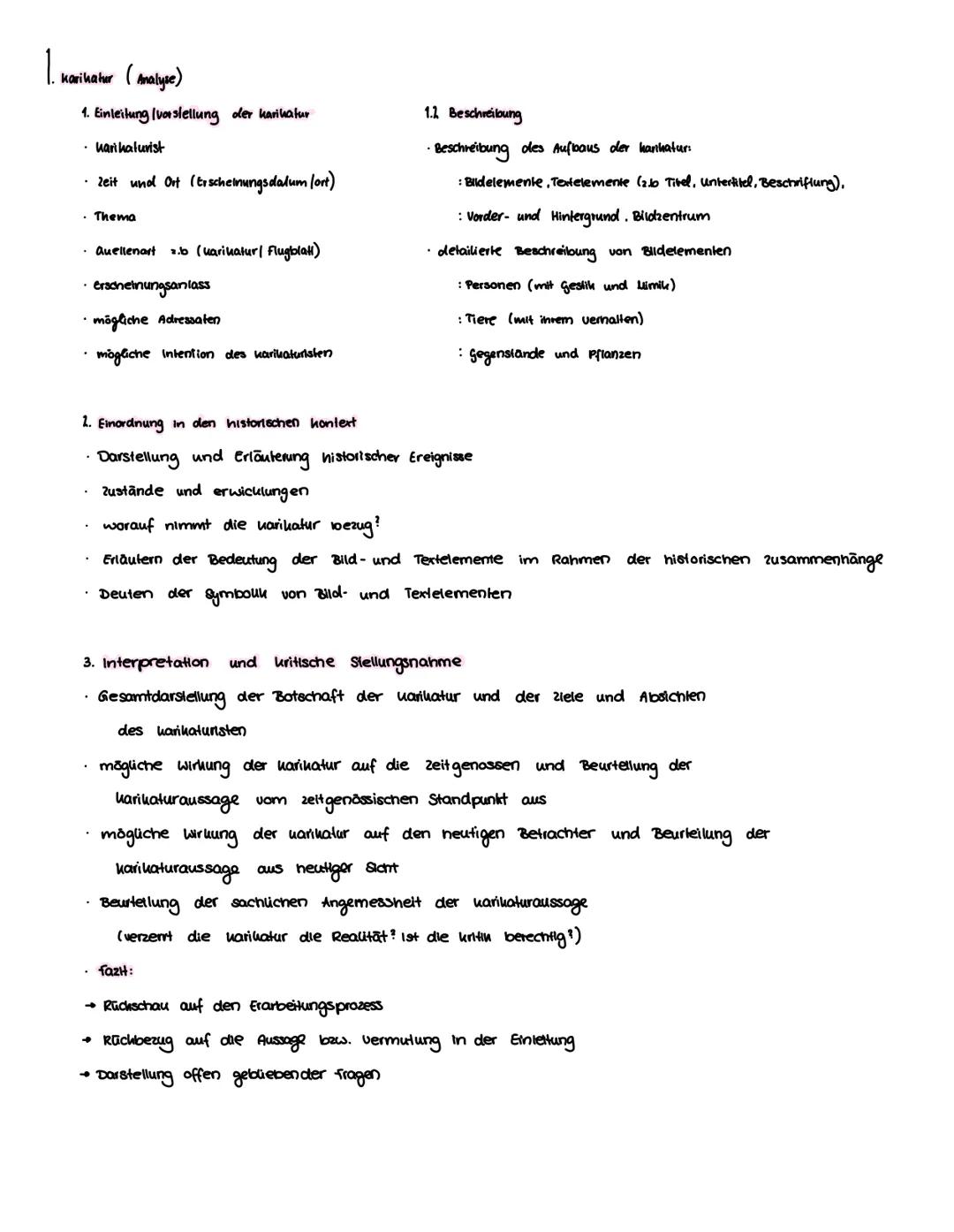 1. Karikatur (Analyse)
1. Einleitung (vorstellung der karikatur
- harikaturist
- Zeit und Ort (Erscheinungsdalum (ort)
- Thema
- Q
