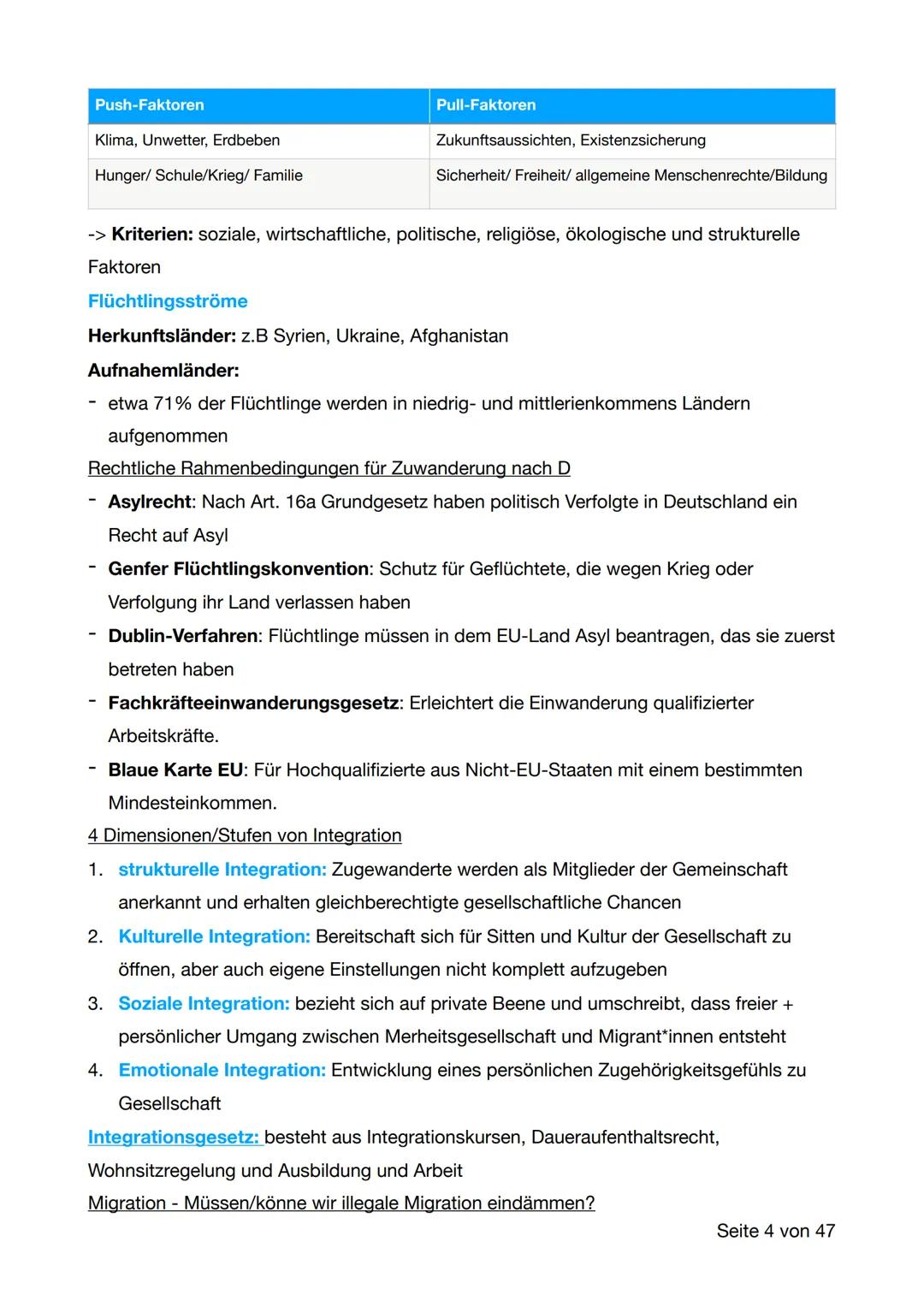 # Politik Lernzettel Abitur
1. Gesellschaft im Wandel
**Demografischer Wandel**
Demografischer Wandel in D:
- Alterung: Rente, med. Fort