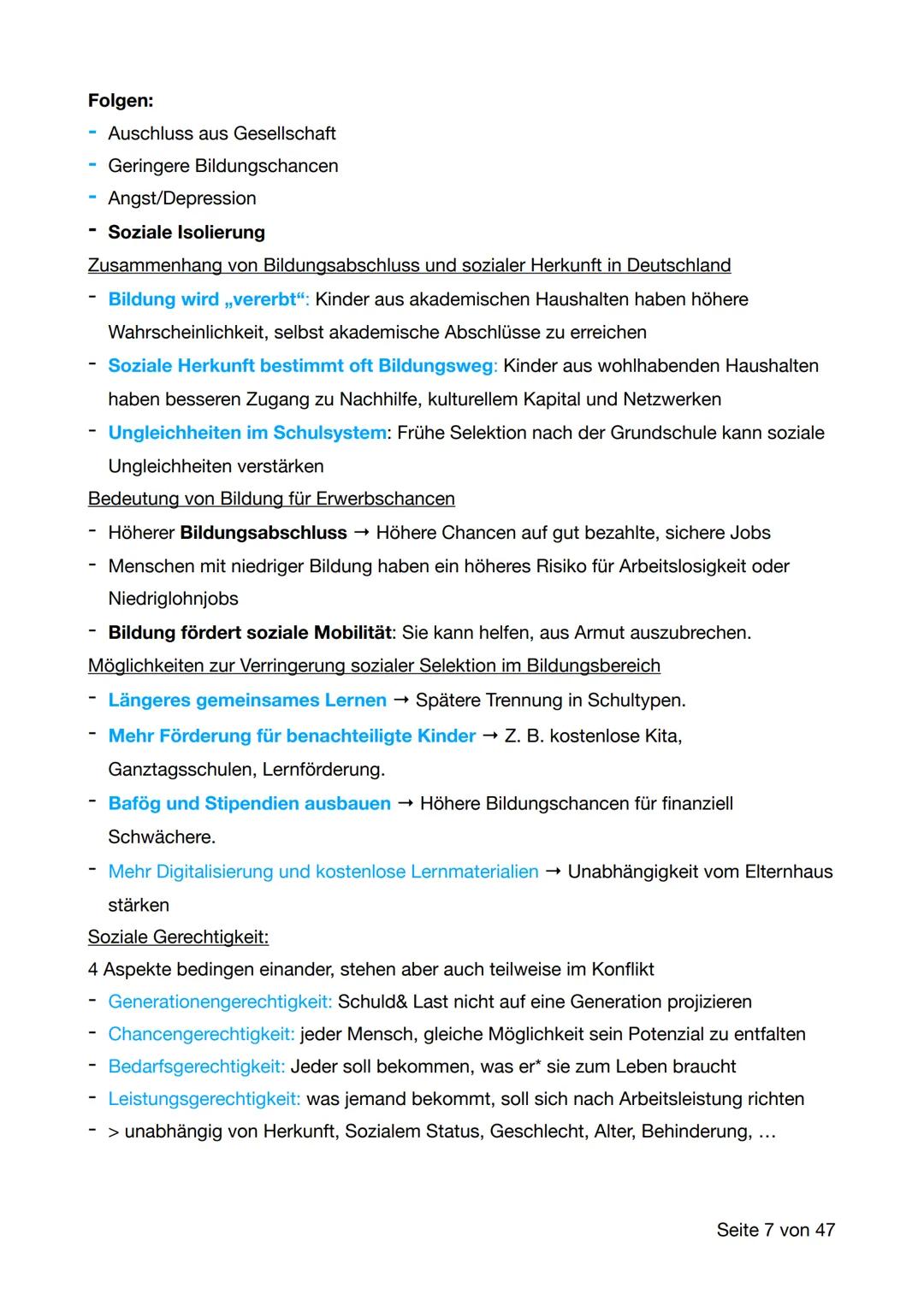 # Politik Lernzettel Abitur
1. Gesellschaft im Wandel
**Demografischer Wandel**
Demografischer Wandel in D:
- Alterung: Rente, med. Fort