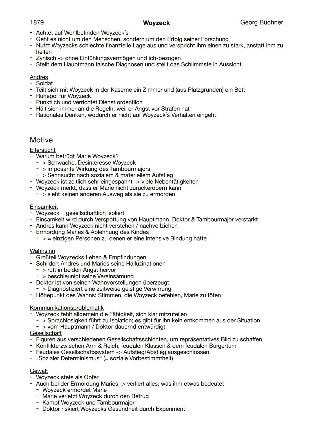 1879
Woyzeck
Georg Büchner
- Epoche: Vormärz -> Hinwendung zur Realität und sozialen Ungerechtigkeit
- Anfang der Moderne -> psychologisc