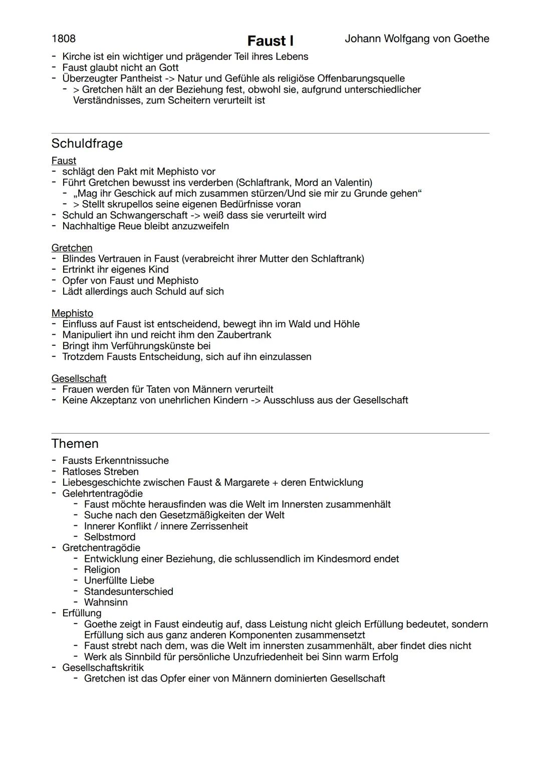 1808
„Faust. Die Tragödie erster Teil"
Drama (Tragödie)
Faust I
Johann Wolfgang von Goethe
Aufbau
1. Prolog im Himmel -> Rahmenhandlung