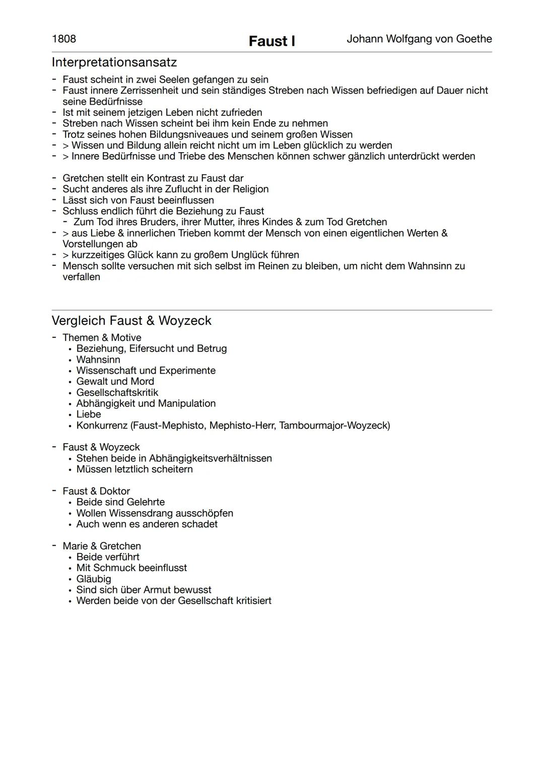 1808
„Faust. Die Tragödie erster Teil"
Drama (Tragödie)
Faust I
Johann Wolfgang von Goethe
Aufbau
1. Prolog im Himmel -> Rahmenhandlung