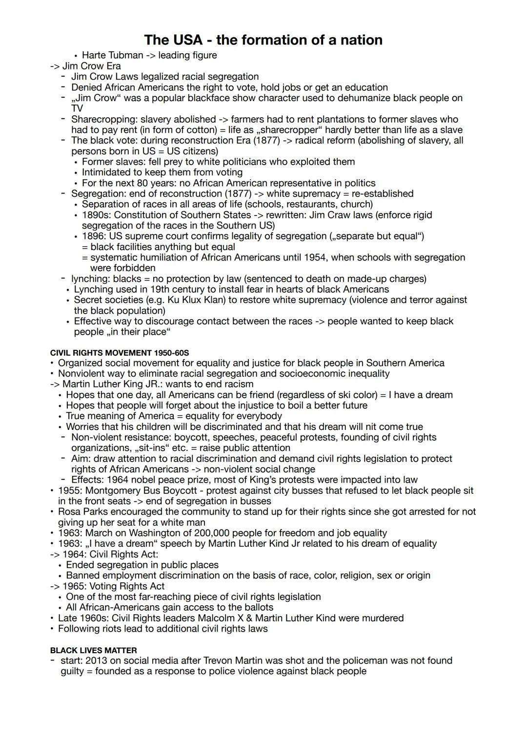 --- OCR Start ---
The USA - the formation of a nation
• Federal system, separation of powers, system of checks and balances
„All men are cre