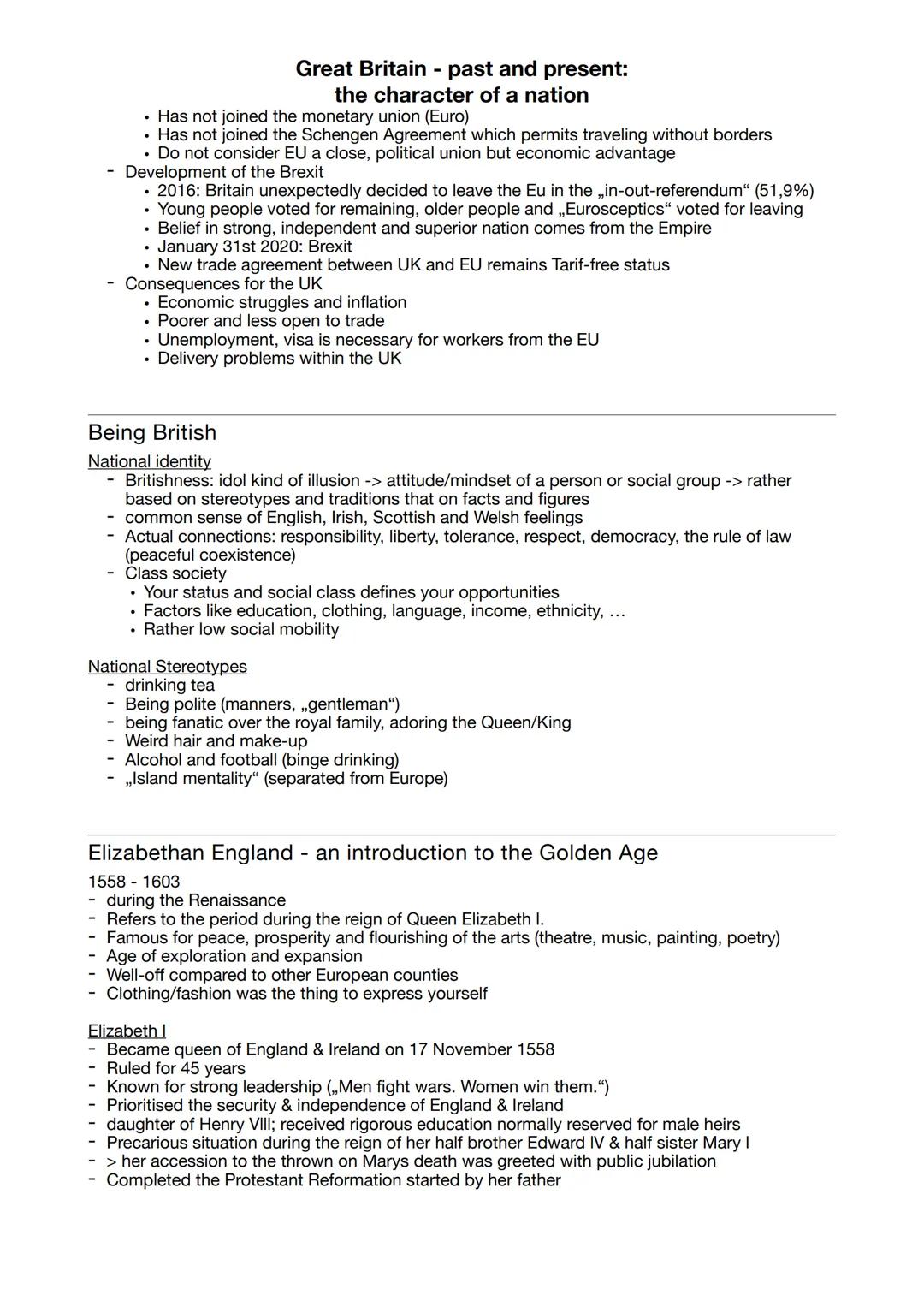 # Great Britain - past and present:
the character of a nation
Great Britain - tradition and change
BRITISH EMPIRE
- lasted from the late 1