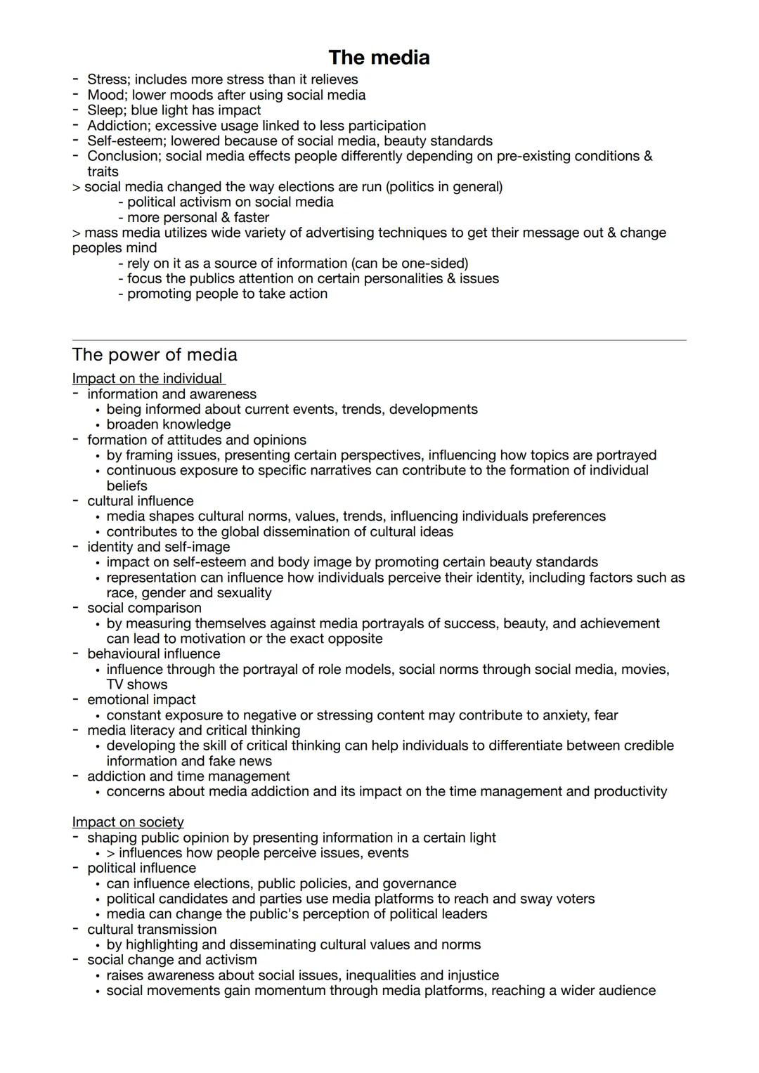 --- OCR Start ---
The media
Stress; includes more stress than it relieves
Mood; lower moods after using social media
Sleep; blue light has i
