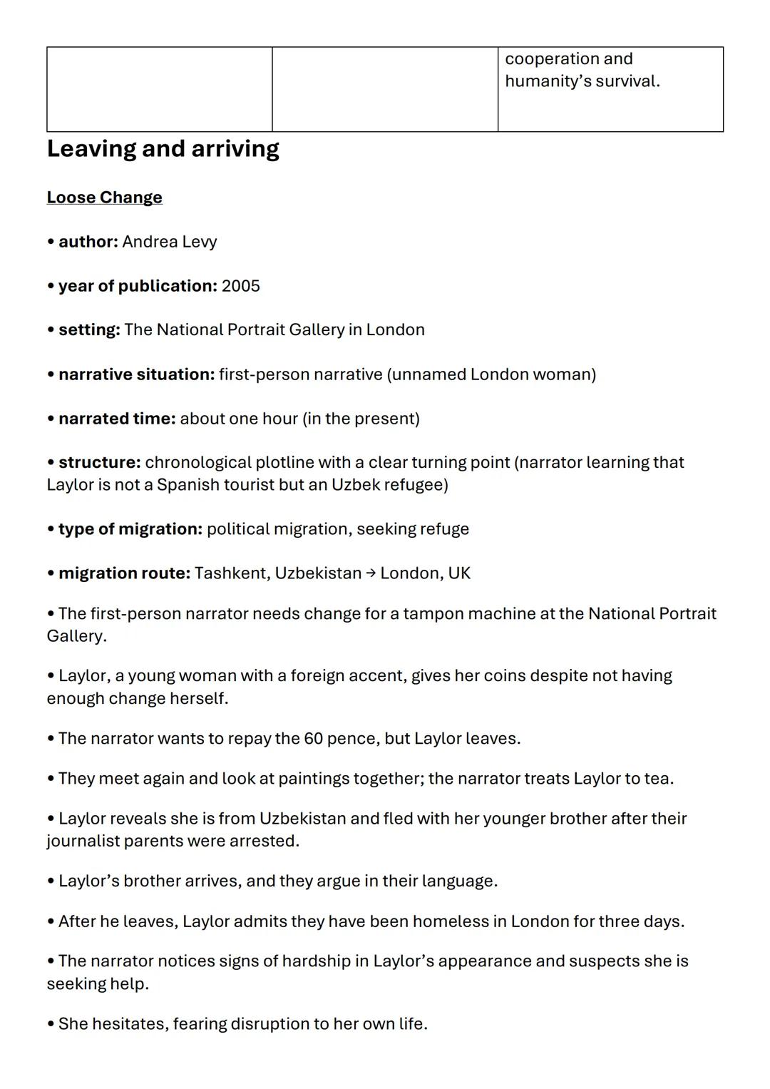 # On the Move: Migration and Cross-Cultural
Encounters
Arrival
director: Denis Villeneuve
release date: 2016
genre: science-fiction drama
m