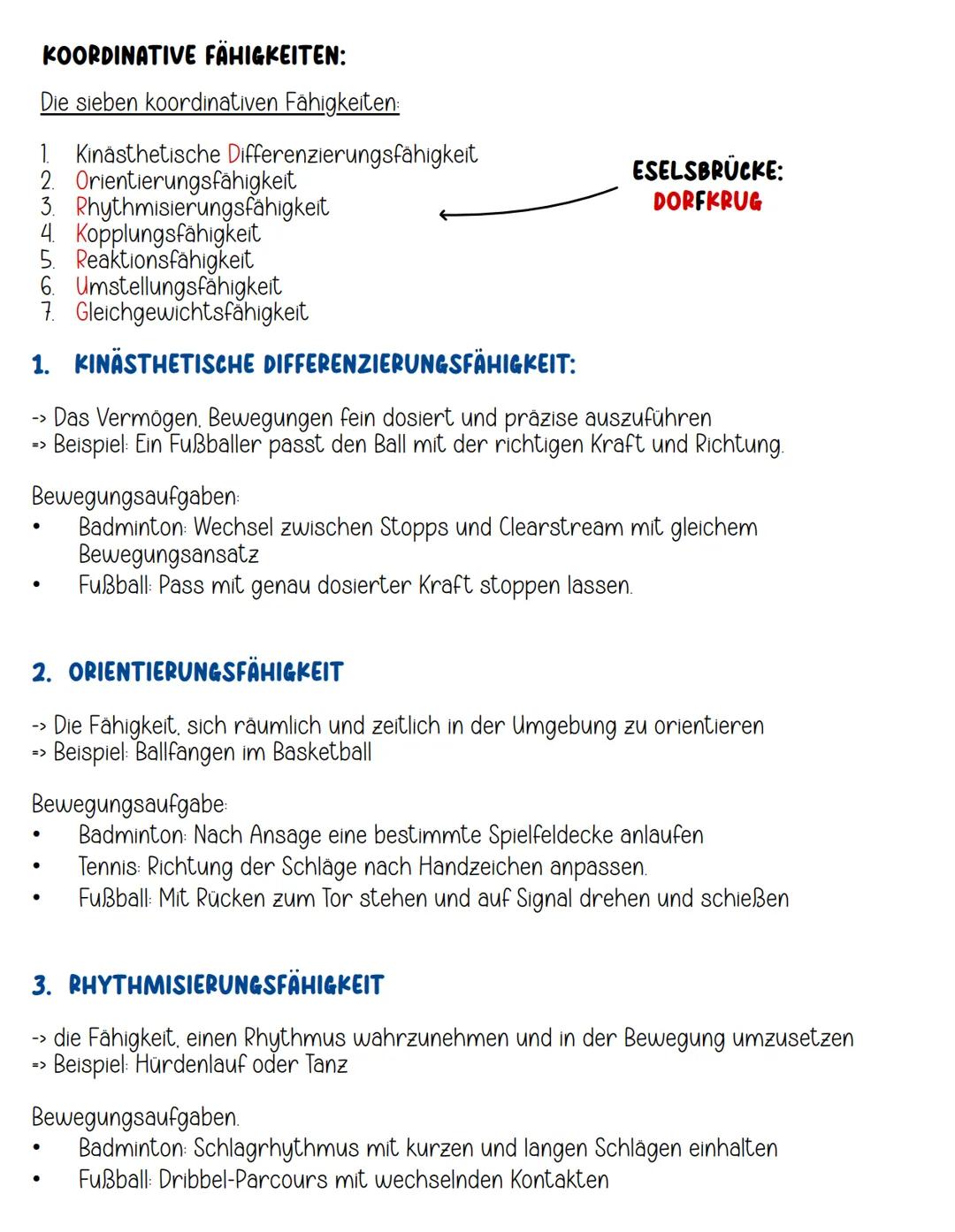 KOORDINATION # KOORDINATION
Koordinative Fähigkeiten und Koordinationsleistungen:
KOORDINATIVE FÄHIGKEITEN
(Personeninterne Voraussetzung)