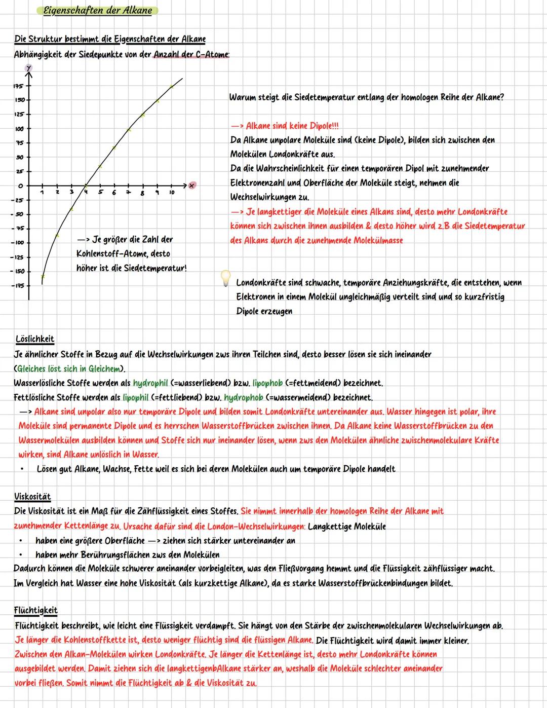 Chemie: Alkane
**Themen**
- Homologe Reihe der Alkane
- Allgemeine Summenformeln
- Isomerie
- Eigenschaften Alkane
- Nomenklatur (zeichnen