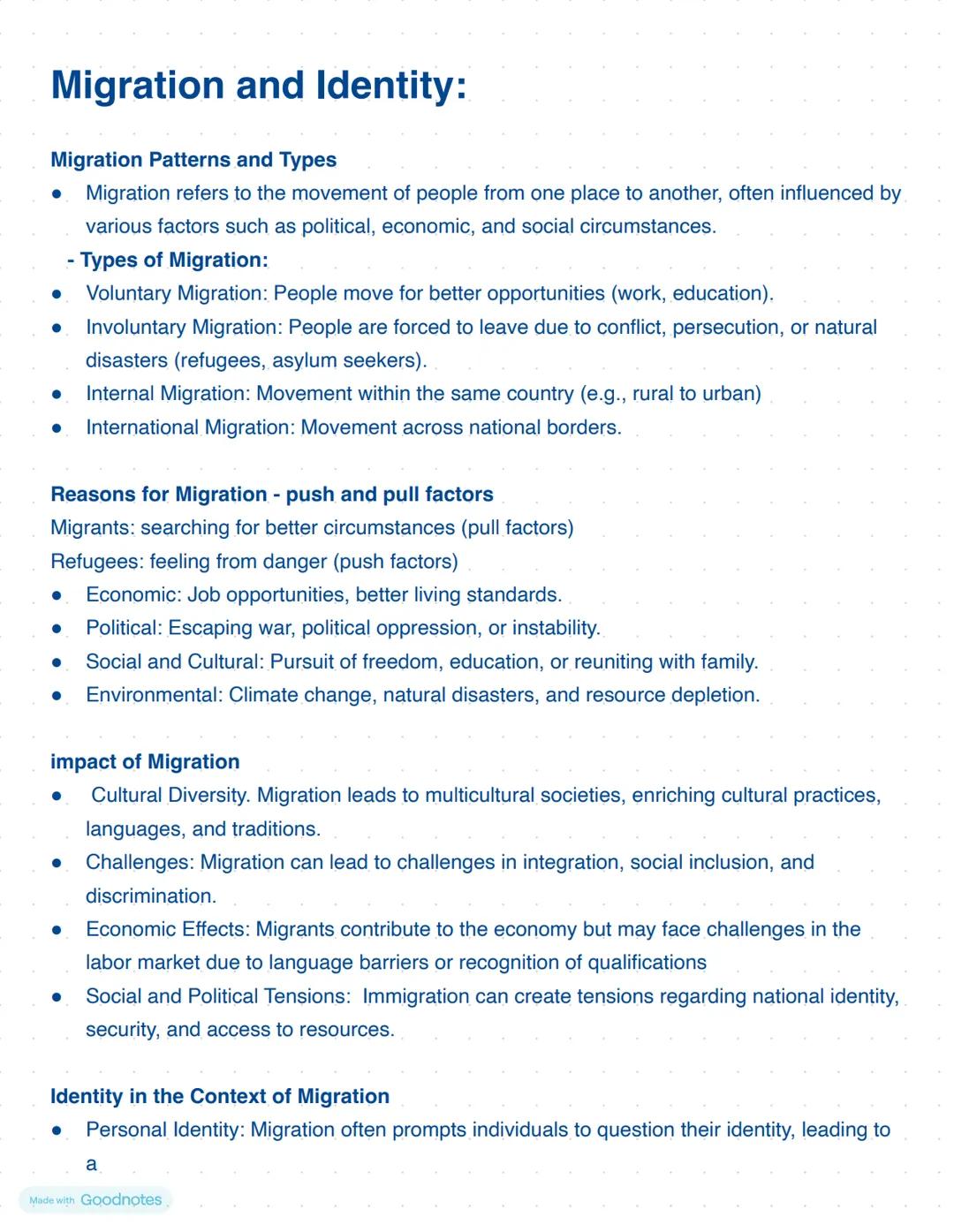 # Past to present - UK and America:
Made with Goodnotes # Globalisation
Notes from class:
Definition:
the process by which businesses or ot