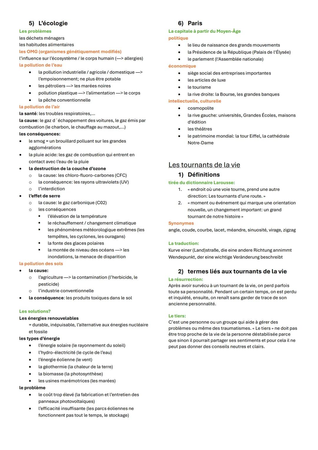 LE BAC écrit / Eignungsprüfung
Les sujets
* IQB4 la Francophonie
1) La Francophonie
2) L'héritage colonial
3) La rélation e