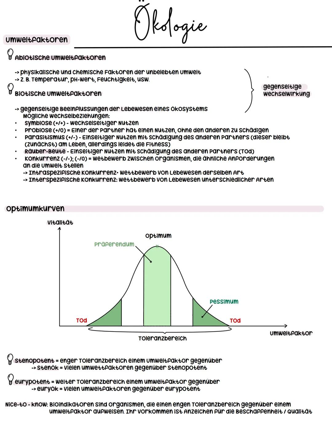 --- OCR Start ---
Ökologie
umweltfaktoren
8
8
Abiotische Umweltfaktoren
physikalische und chemische Faktoren der unbelebten umwelt
-> z. B.
