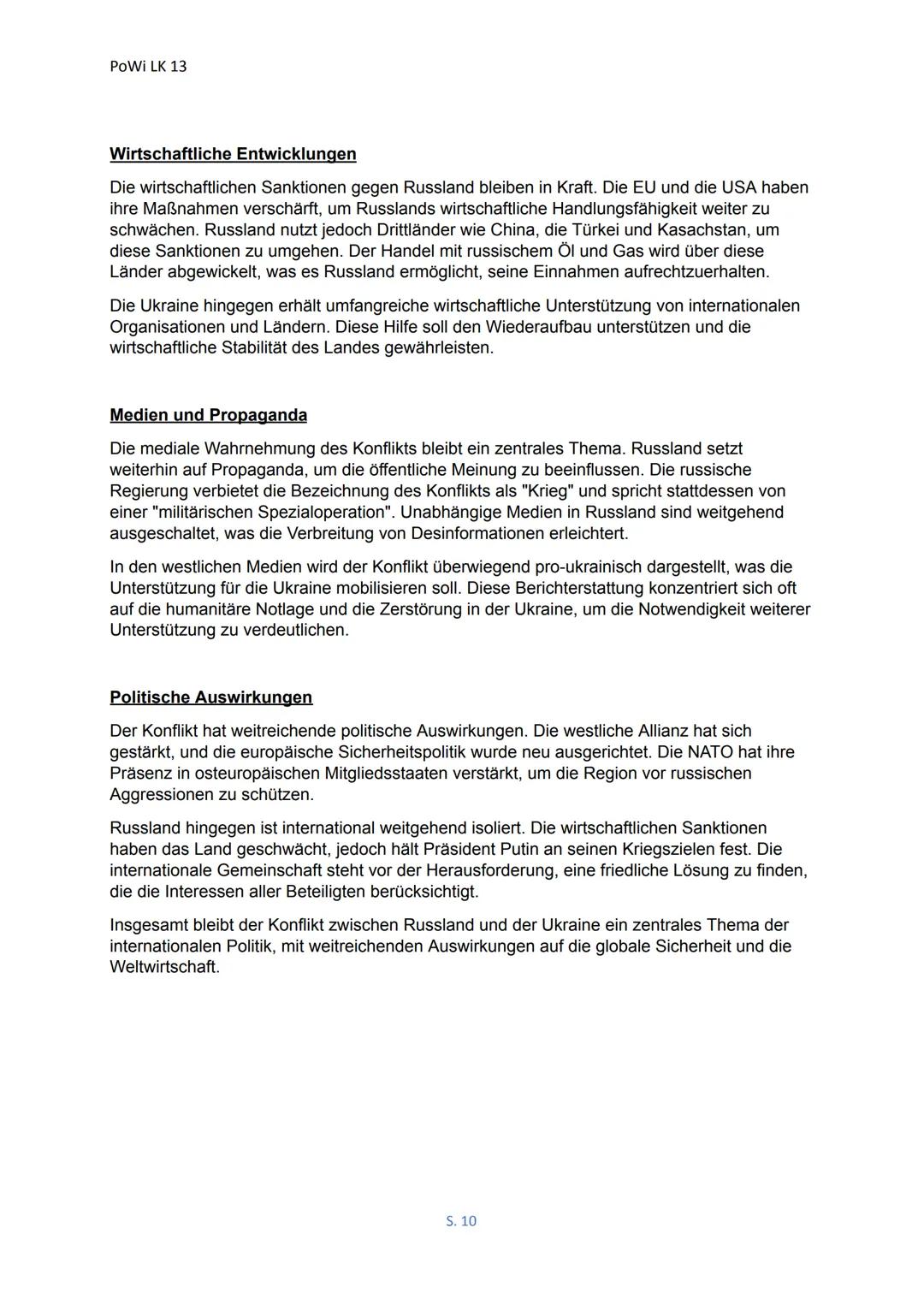 PoWi LK 13
# Russland-Ukraine-Angriffskrieg
(Internationale Konflikte strukturiert analysieren)
1. Konfliktinhalt
Im Folgenden werden wir