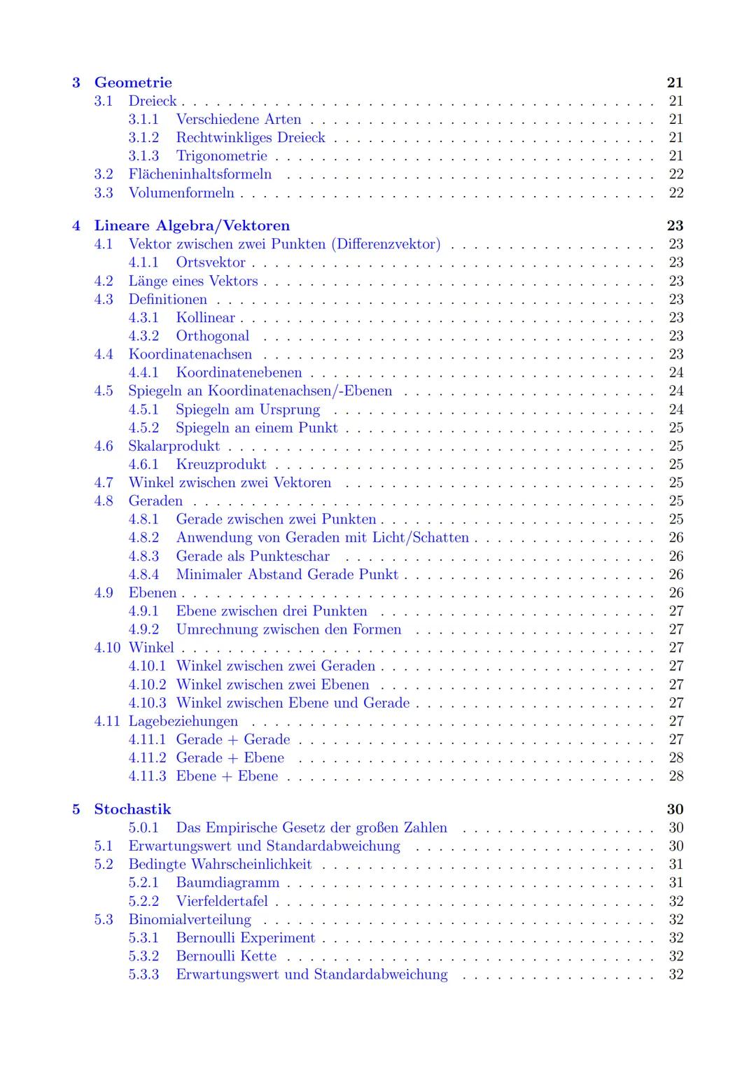 Mathe
Abiturzusammenfassung
Anmerkung: Das sieht jetzt etwas viel aus, aber hier findest du in Form eines Nachschlage-
werks nahezu alles,