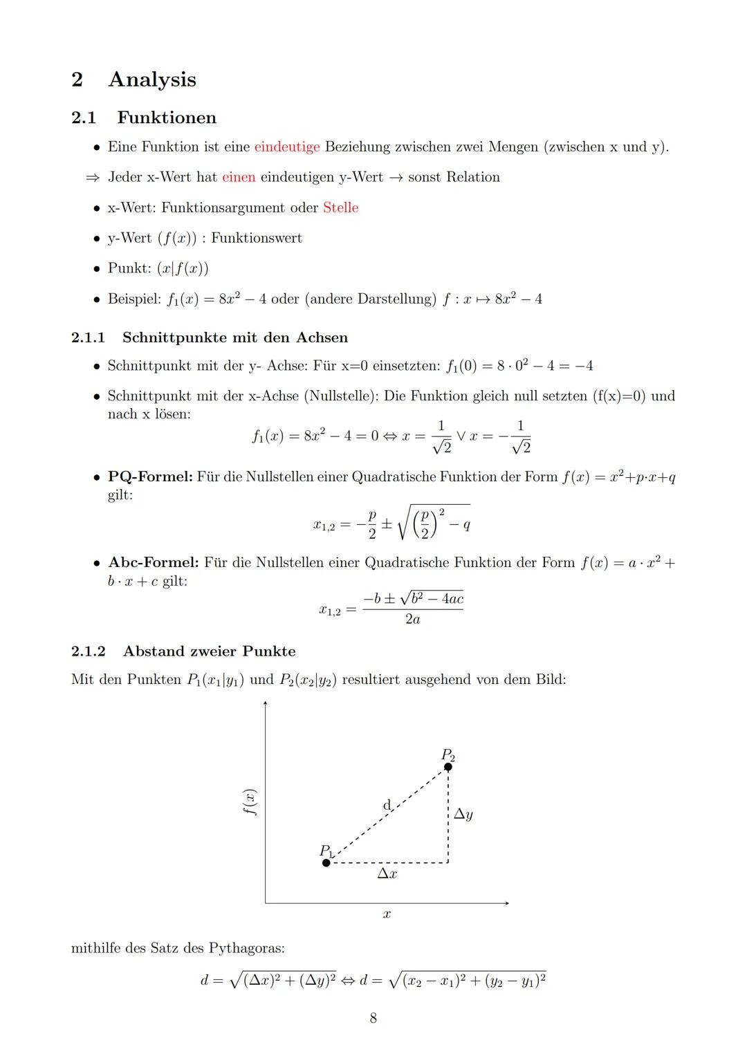 Mathe
Abiturzusammenfassung
Anmerkung: Das sieht jetzt etwas viel aus, aber hier findest du in Form eines Nachschlage-
werks nahezu alles,