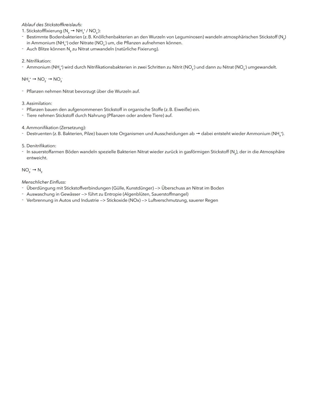 --- OCR Start ---
Okologie
Biotische und abiotische Faktoren:
Biotische Faktoren (Faktoren aus der belebten Natur):
- Räuber-Beute/Fressfein