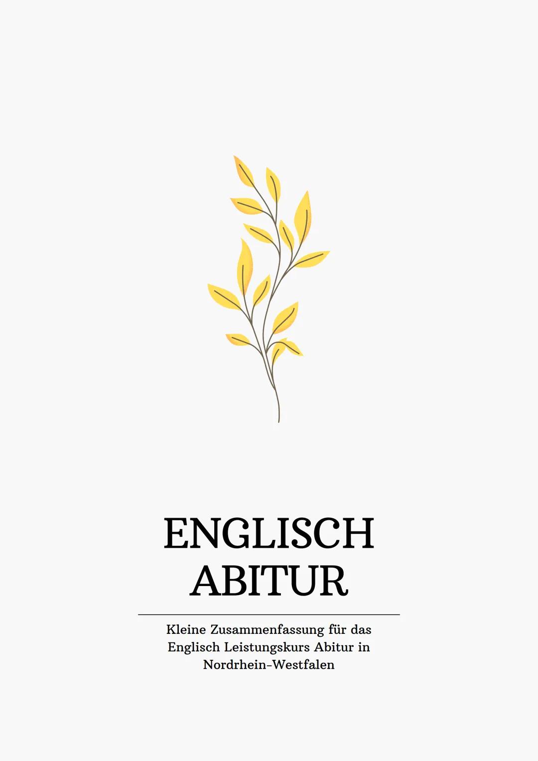 Englisch LK Abitur NRW 2025