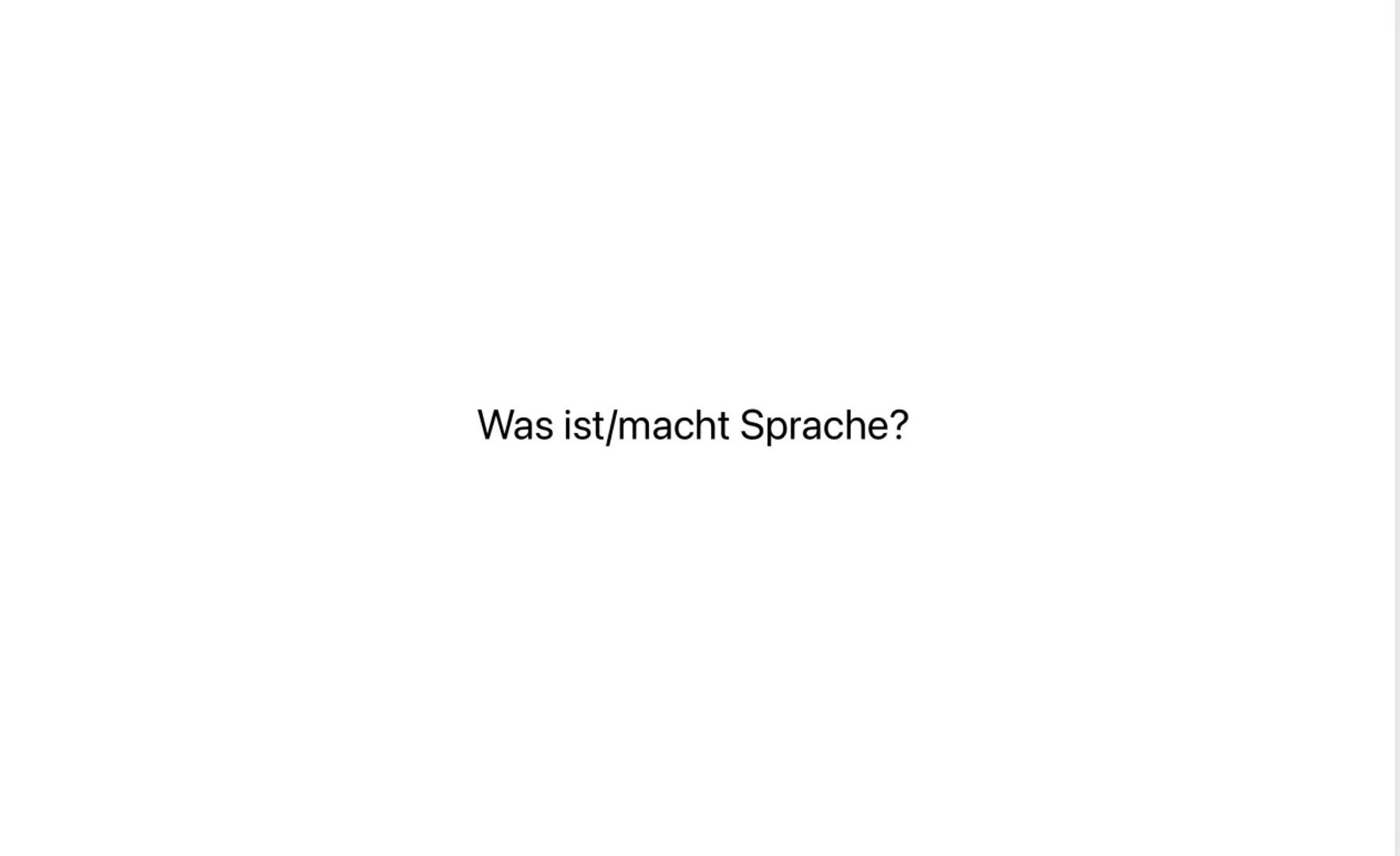 Was ist/macht Sprache? Wesen der Sprache
→ politisch
→beeinflusst das Denken
Kernaspekte der Sprache
•Sprachliche Bausteine
4 Worte-Baustei