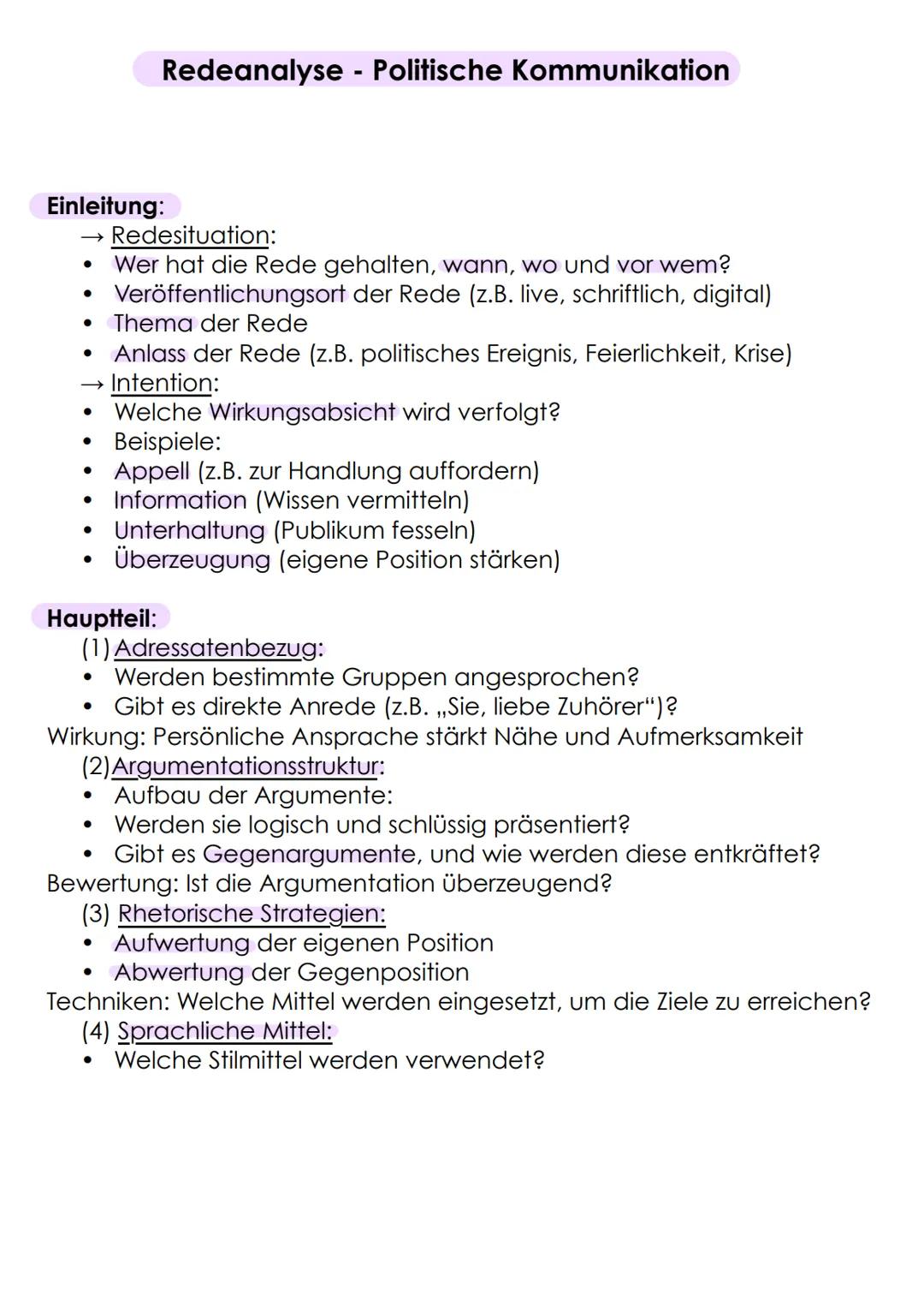 --- OCR Start ---
Sprachliche Mittel und ihre Wirkung
Hyperbel (Übertreibung):
• Wirkung: Verstärkt eine Aussage, weckt Aufmerksamkeit,
dram