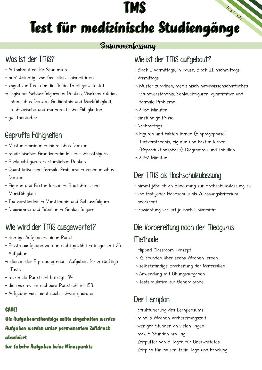 # TMS
Test für medizinische Studiengänge
Tara Franke
Mai 2025 --- OCR Start ---
Lernzettel
Zusammenfassung..
4
Muster zuordnen
7
Bearbeitu