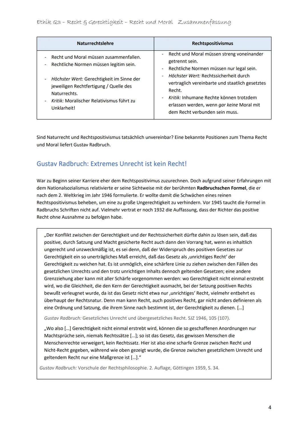 Ethik Q3 - Recht & Gerechtigkeit - Recht und Moral Zusammenfassung
Was ist Recht und welche Funktionen erfüllt das Recht?
Recht soll das Ver