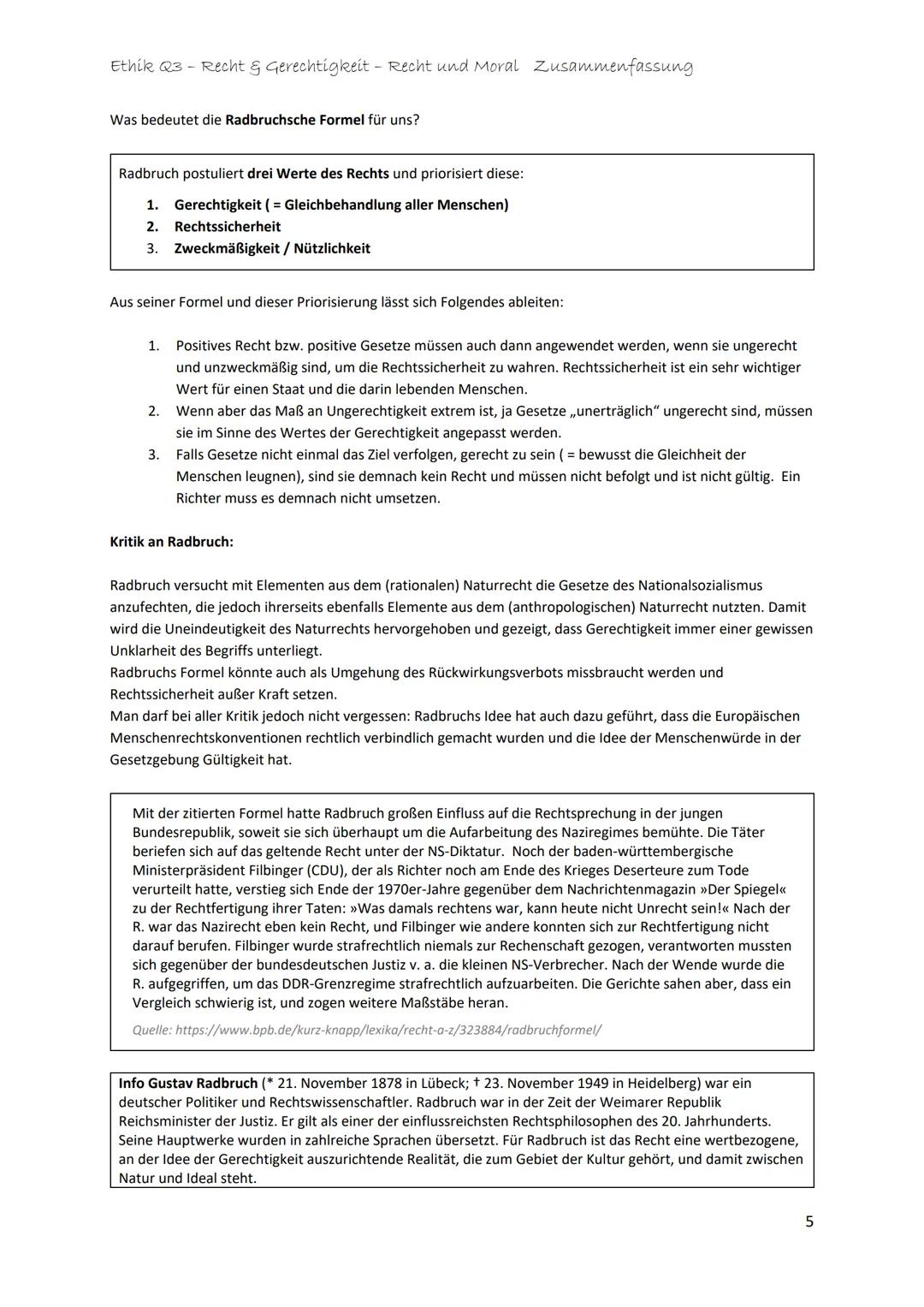 Ethik Q3 - Recht & Gerechtigkeit - Recht und Moral Zusammenfassung
Was ist Recht und welche Funktionen erfüllt das Recht?
Recht soll das Ver