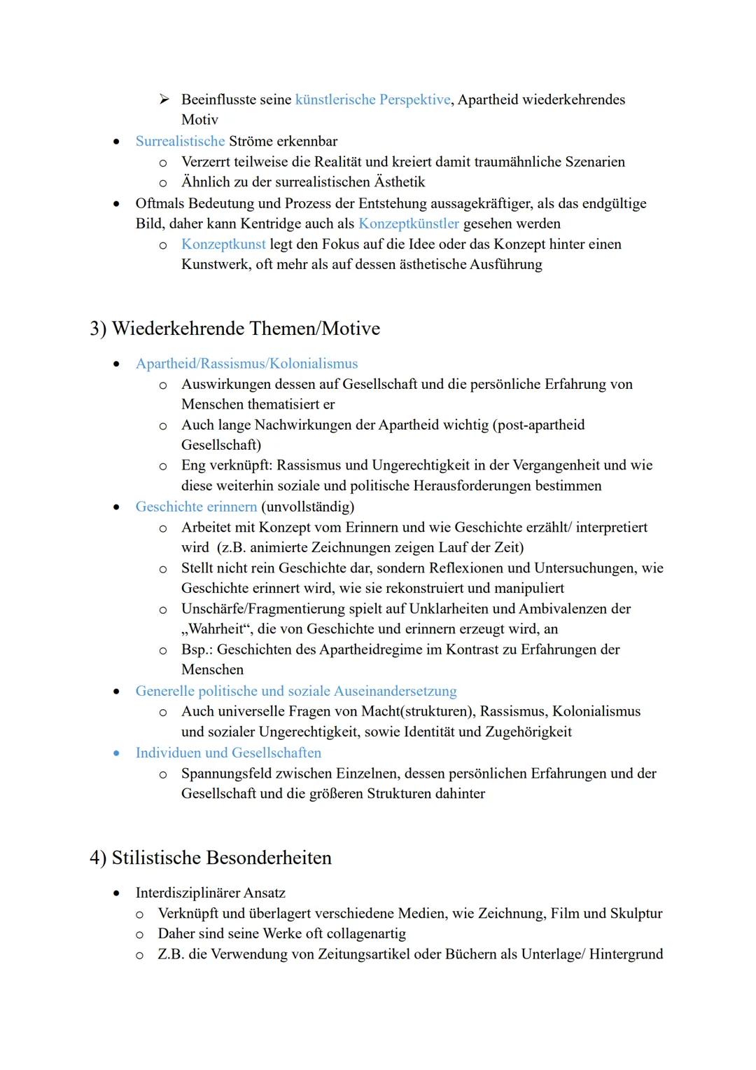 Lernzettel: William Kentridge
1) Biografie:
Frühes Leben und Studium
- Geboren: 28. April 1955 in Johannesburg, Südafrika
- Wächst in ein