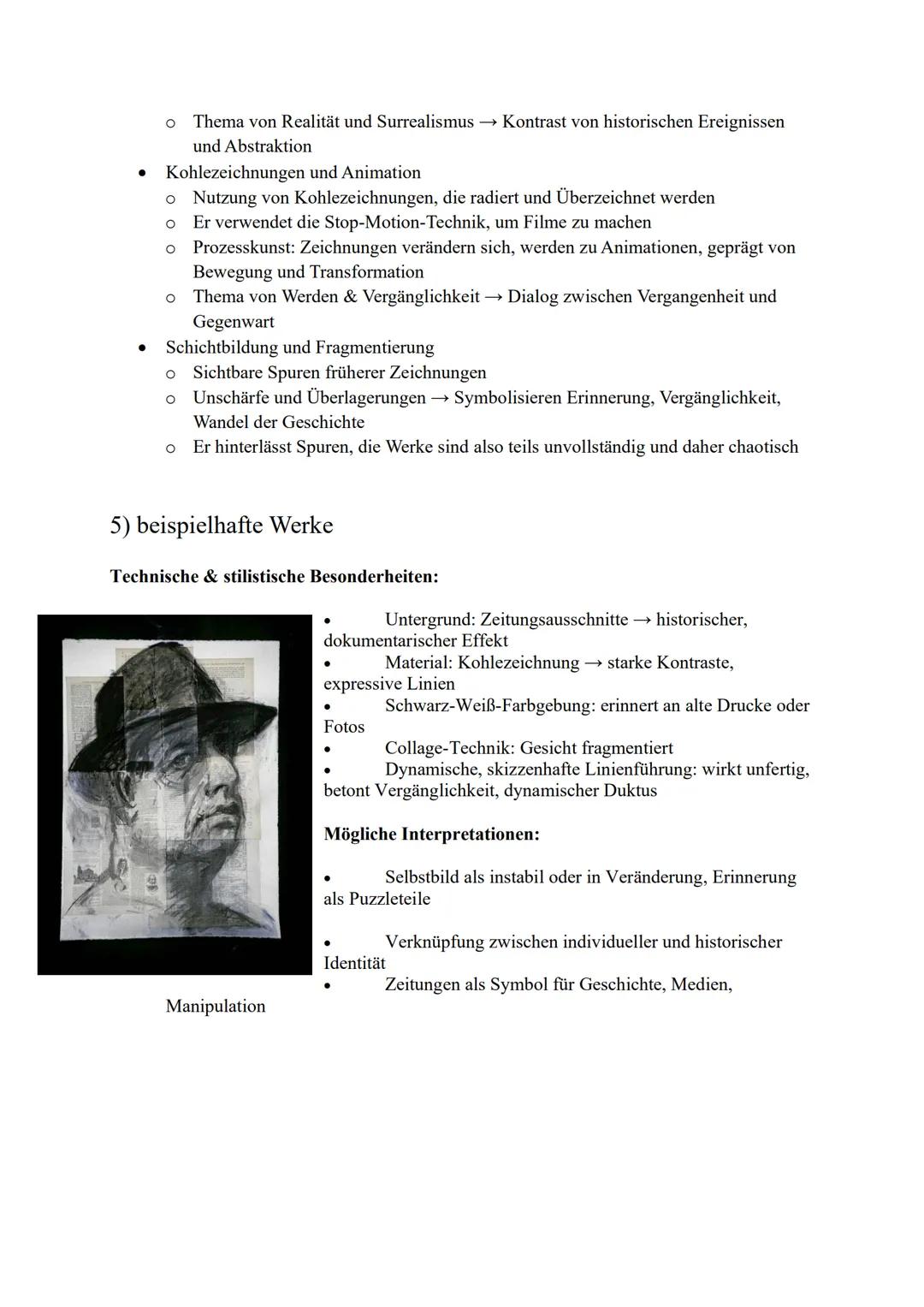 Lernzettel: William Kentridge
1) Biografie:
Frühes Leben und Studium
- Geboren: 28. April 1955 in Johannesburg, Südafrika
- Wächst in ein