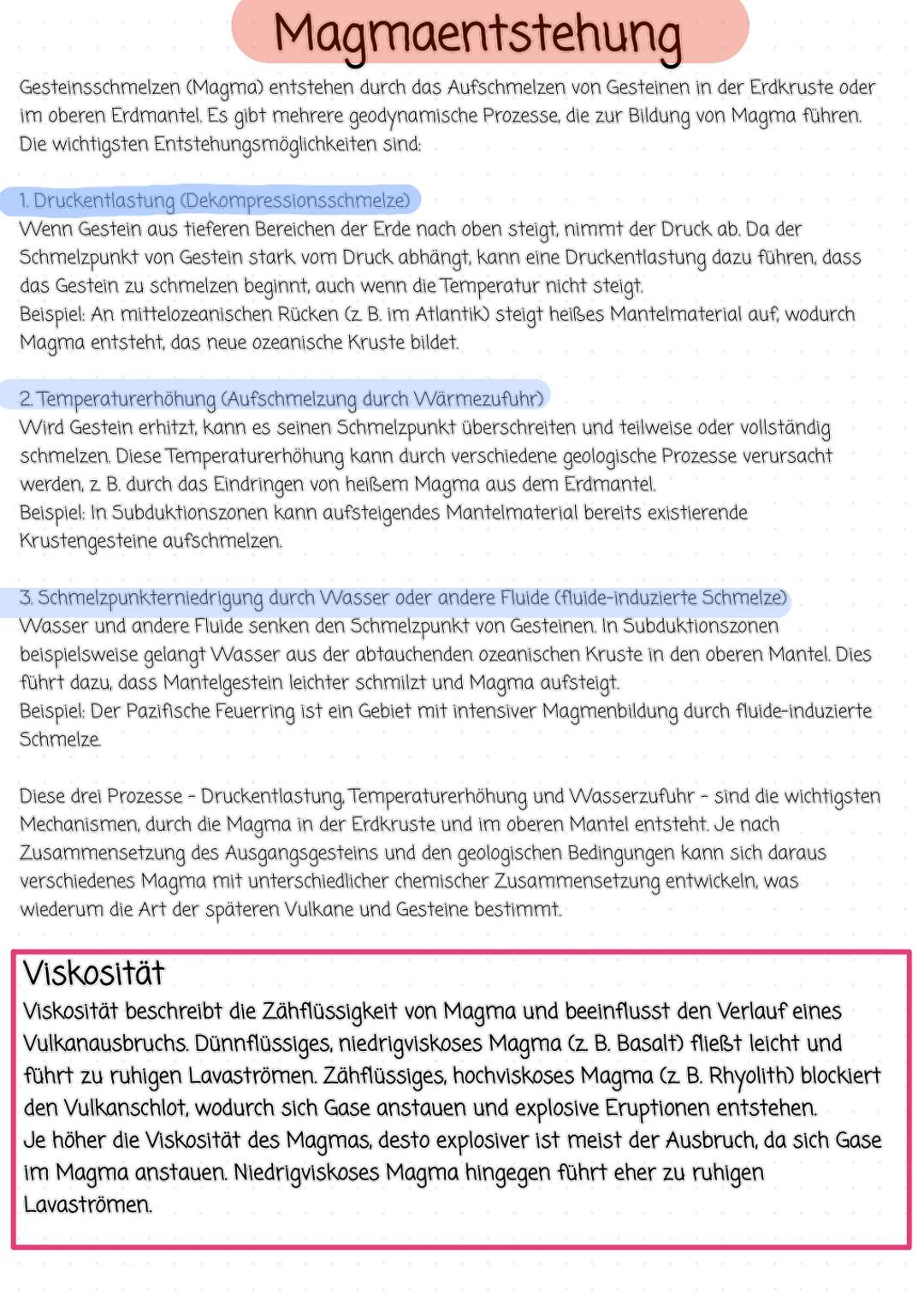 # Vulkanismus
Vulkanismus ist der Prozess, bei dem Magma aus
dem Erdinneren an die Oberfläche gelangt. Dabei
entstehen Vulkane, die Lava un