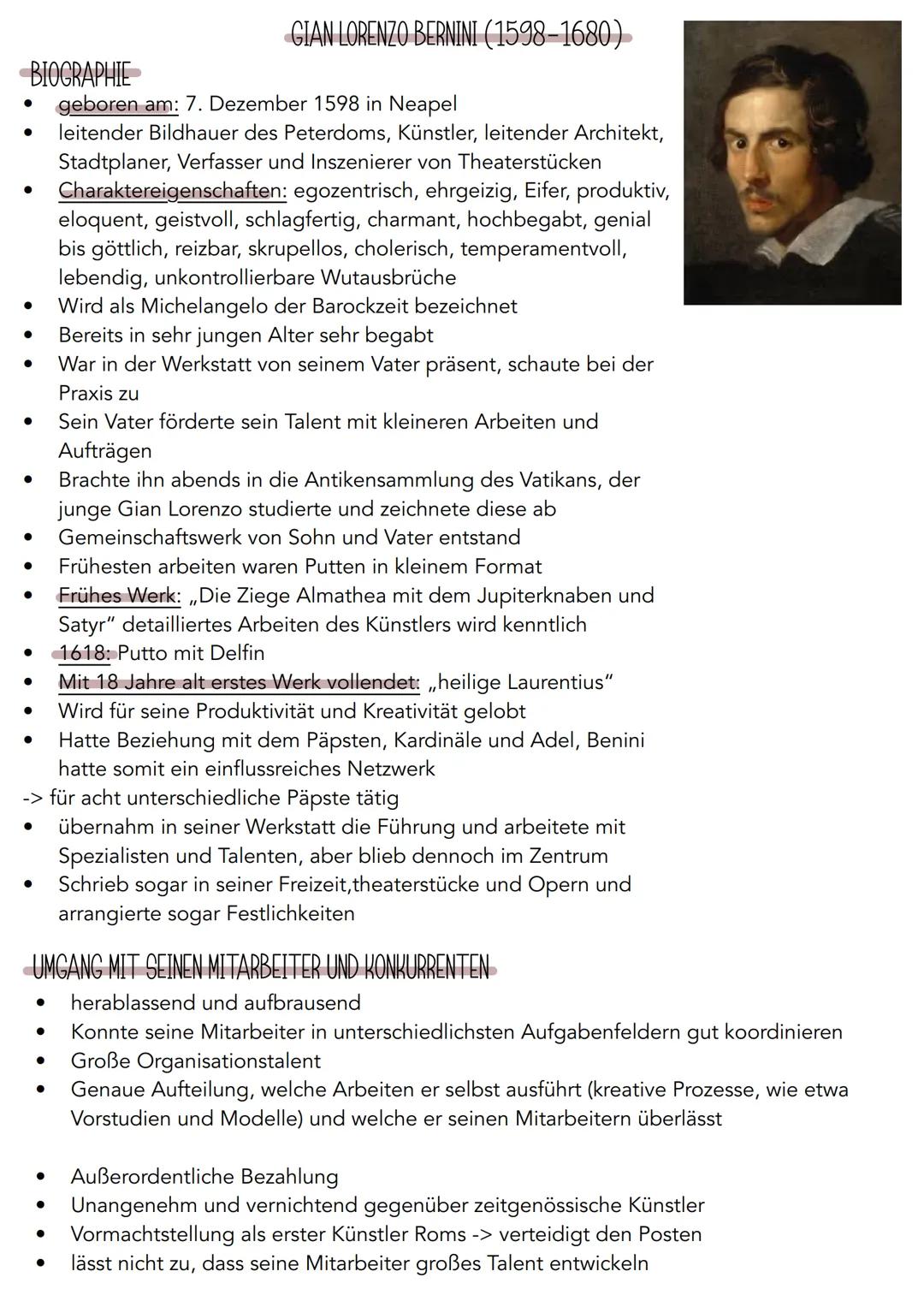 Gian Lorenzo Bernini Abitur 2025