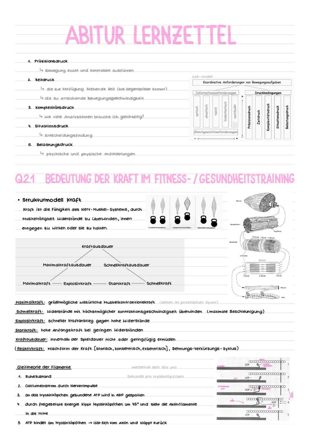 # ABITUR LERNZETTEL
Q1.1 KONDITION
* Strukturmodell kondition
Grundlagenausdauer
Kraft-
ausdauer
Maximalkrafu
KRAFT
Sch