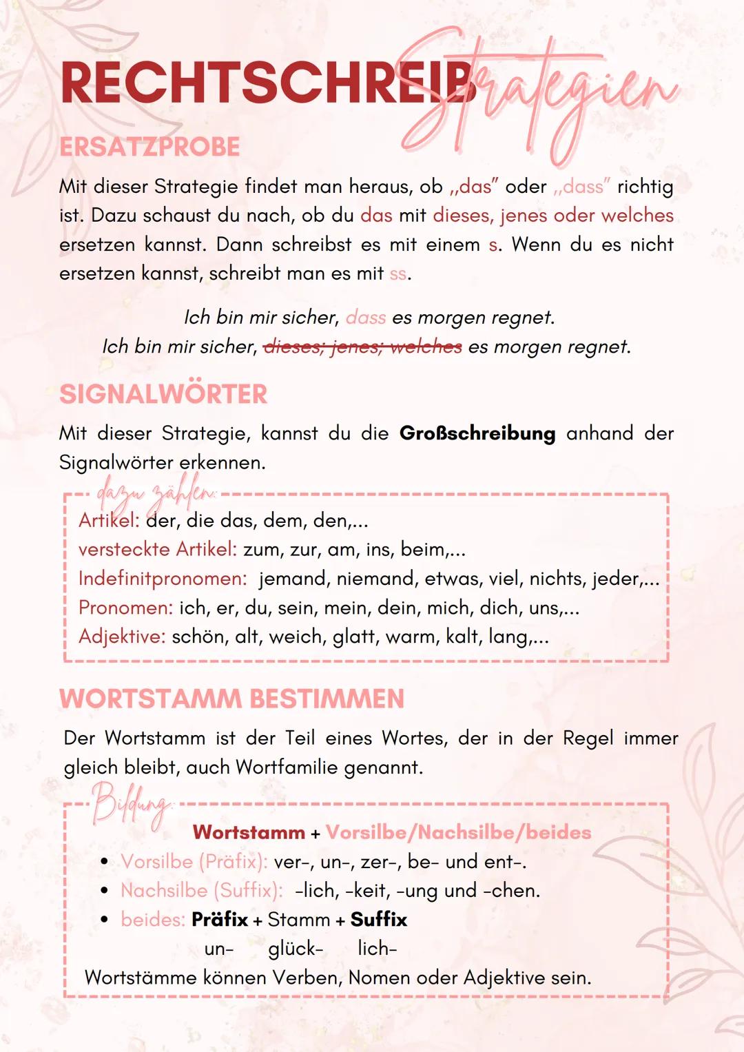--- OCR Start ---
RECHTSCHREIBStrategien
VERLÄNGERUNGSPROBE
Mit dieser Strategie findet man heraus, wie man das Ende eines
Wortes schreibt.