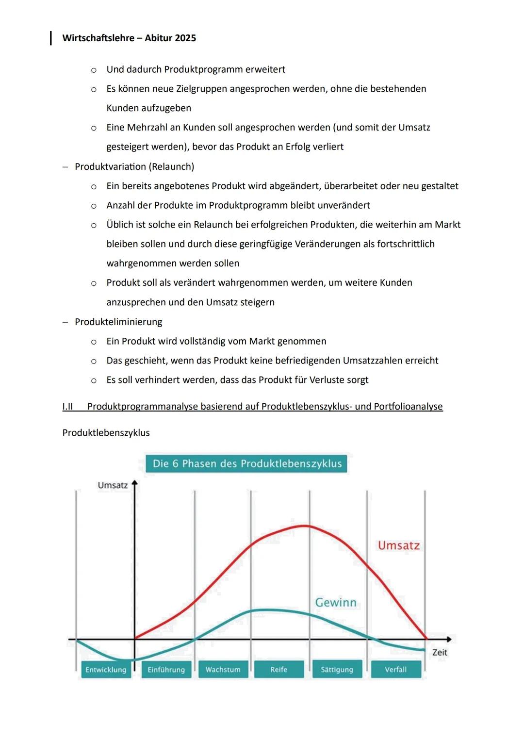 --- OCR Start ---
Wirtschaftslehre - Abitur 2025
Lernzettel - Abiturprüfung am 05.05.2025
Q1
Produktion
1. Planung des Fertigungsprogramms u