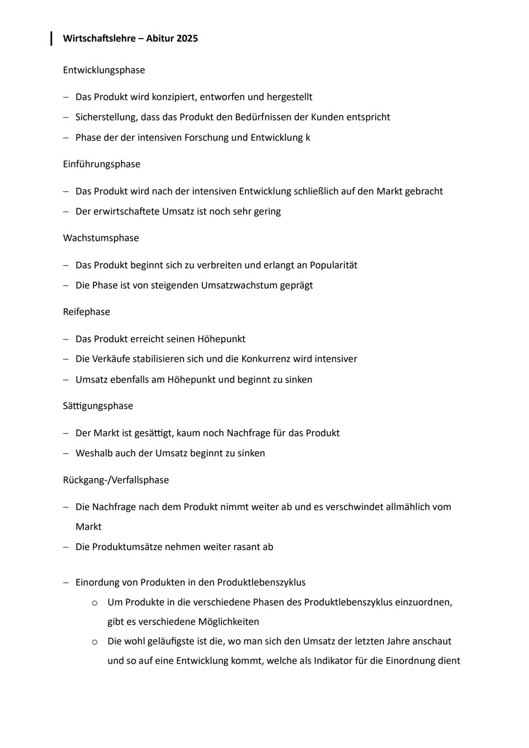 --- OCR Start ---
Wirtschaftslehre - Abitur 2025
Lernzettel - Abiturprüfung am 05.05.2025
Q1
Produktion
1. Planung des Fertigungsprogramms u