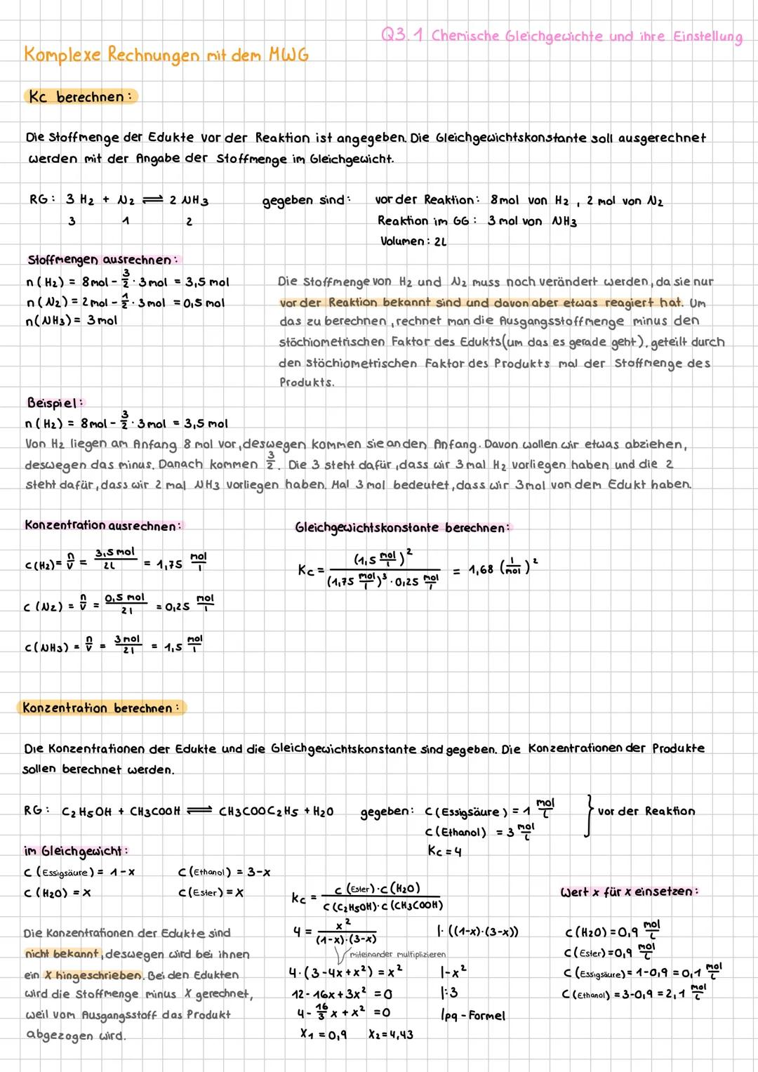 # Q3 Das Chemische Gleichgewicht
# Q3.1 Chemische Gleichgewichte und ihr Einstellung
Lange Zeit glaubte man, dass chemische Reaktionen bis z