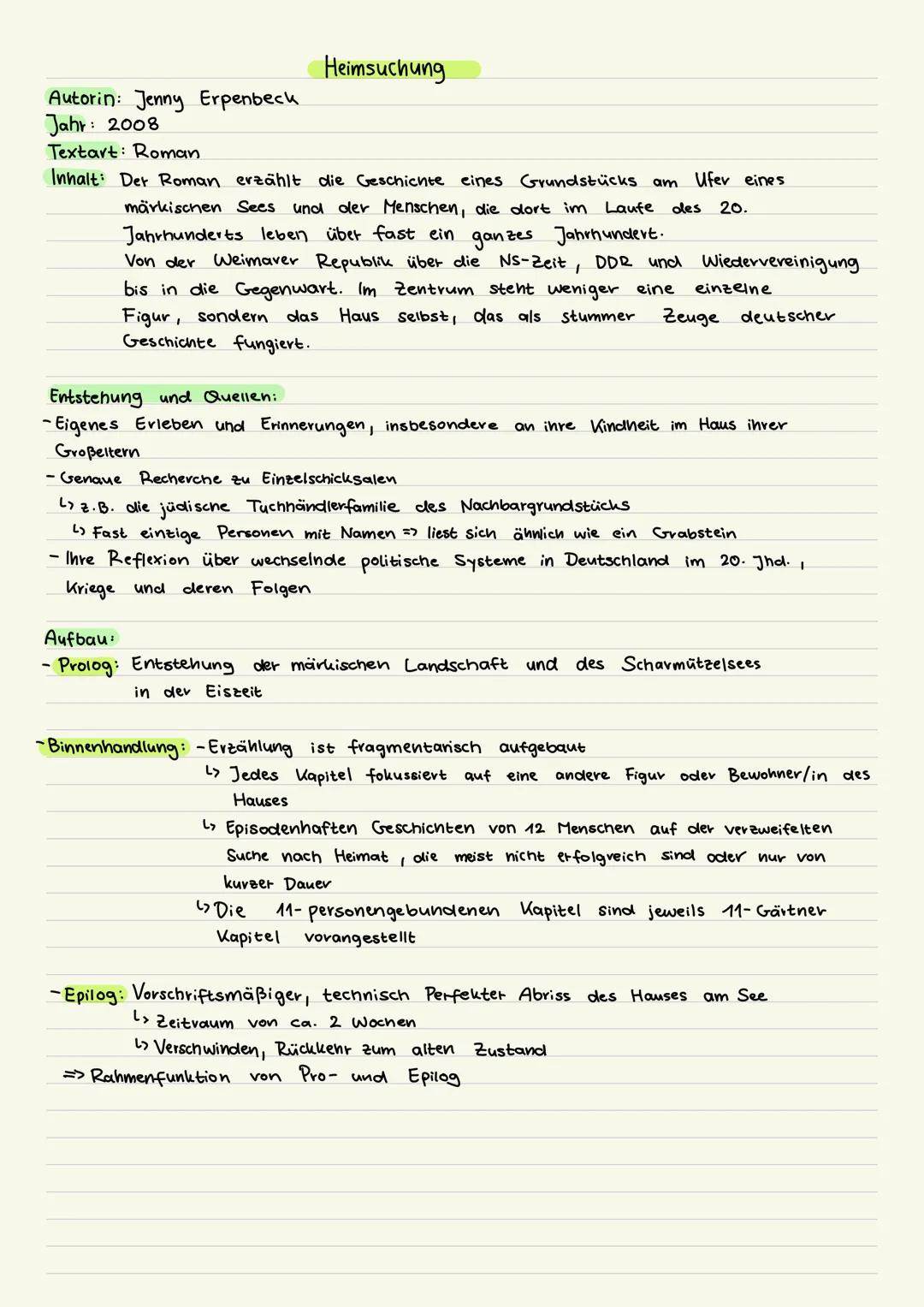 Heimsuchung - Jenny Erpenbeck