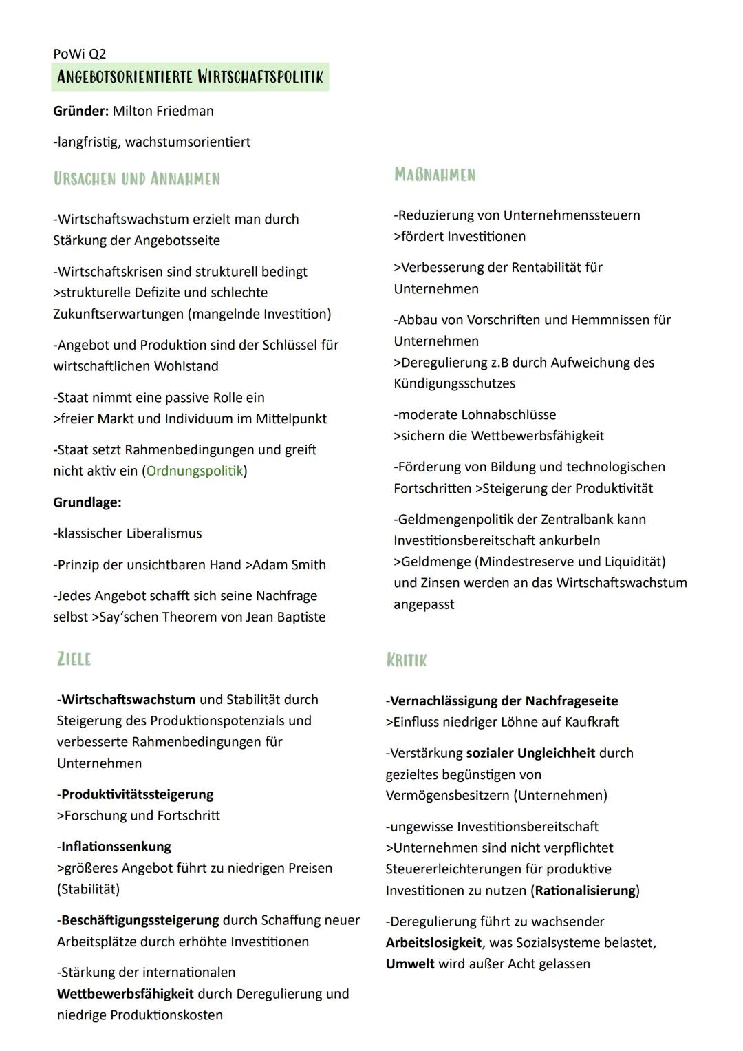 --- OCR Start ---
PoWi Q2
Politik und Wirtschaft Lernzettel
Q2.1 Wirtschaftspolitik
Konjunkturanalyse/Politik
KONJUNKTURZYKLUS
Wirtschaftswa