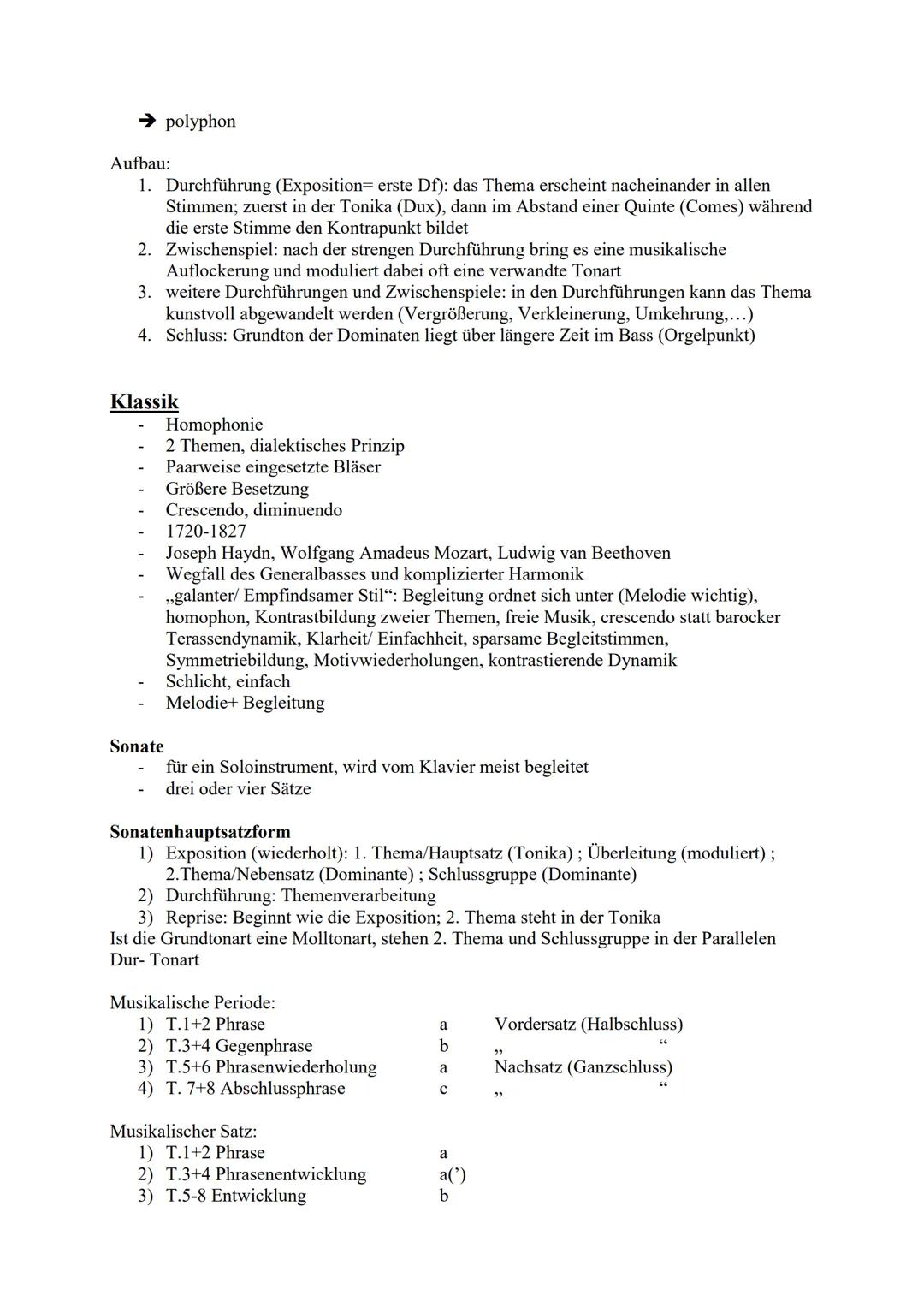 Musik Abitur lernzettel
Themenbeschreibung
Tonhöhe
- Tonart
- Thema (+ Begründung)
- Motive (+Begründung)
- Intervalle
- Dreiklänge
- Chrom
