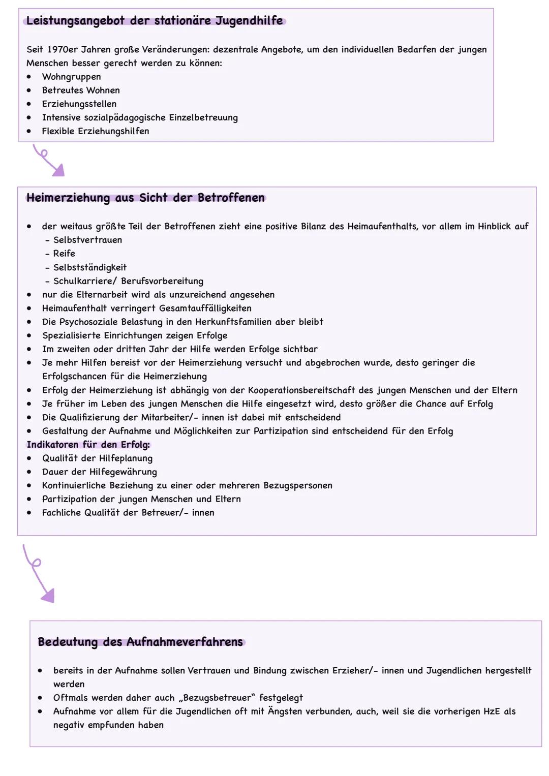 # Heimerziehung (Günder)
## Geschichte der Heimerziehung
**Grundlegende Ziele:**
* Positive Lebensorte für Kinder und Jugendliche darstel