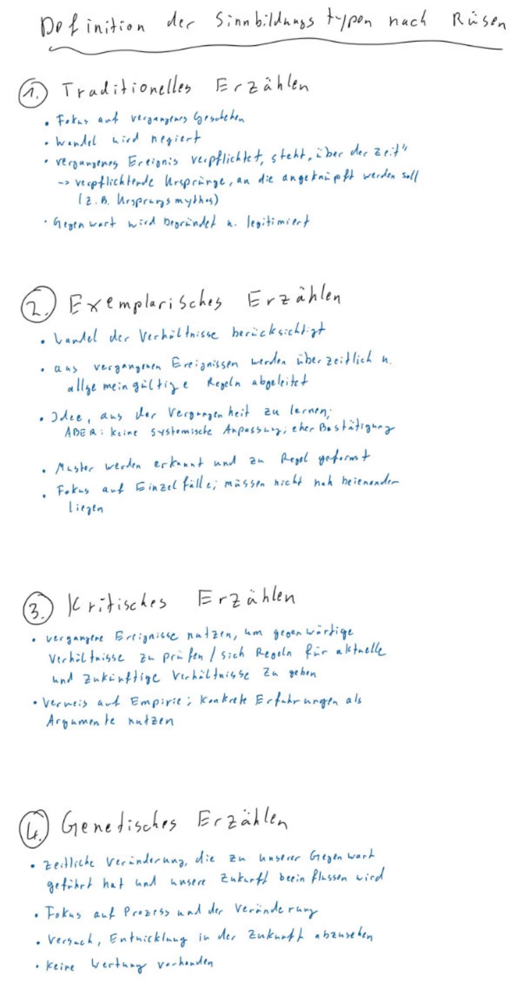 # Historische Erinnerungen
Begrifflianteiten
Geschichtsbewusstsein: Bewusstsein von der Geschichtlichkeit des Menschen
Geschichtstuttur: