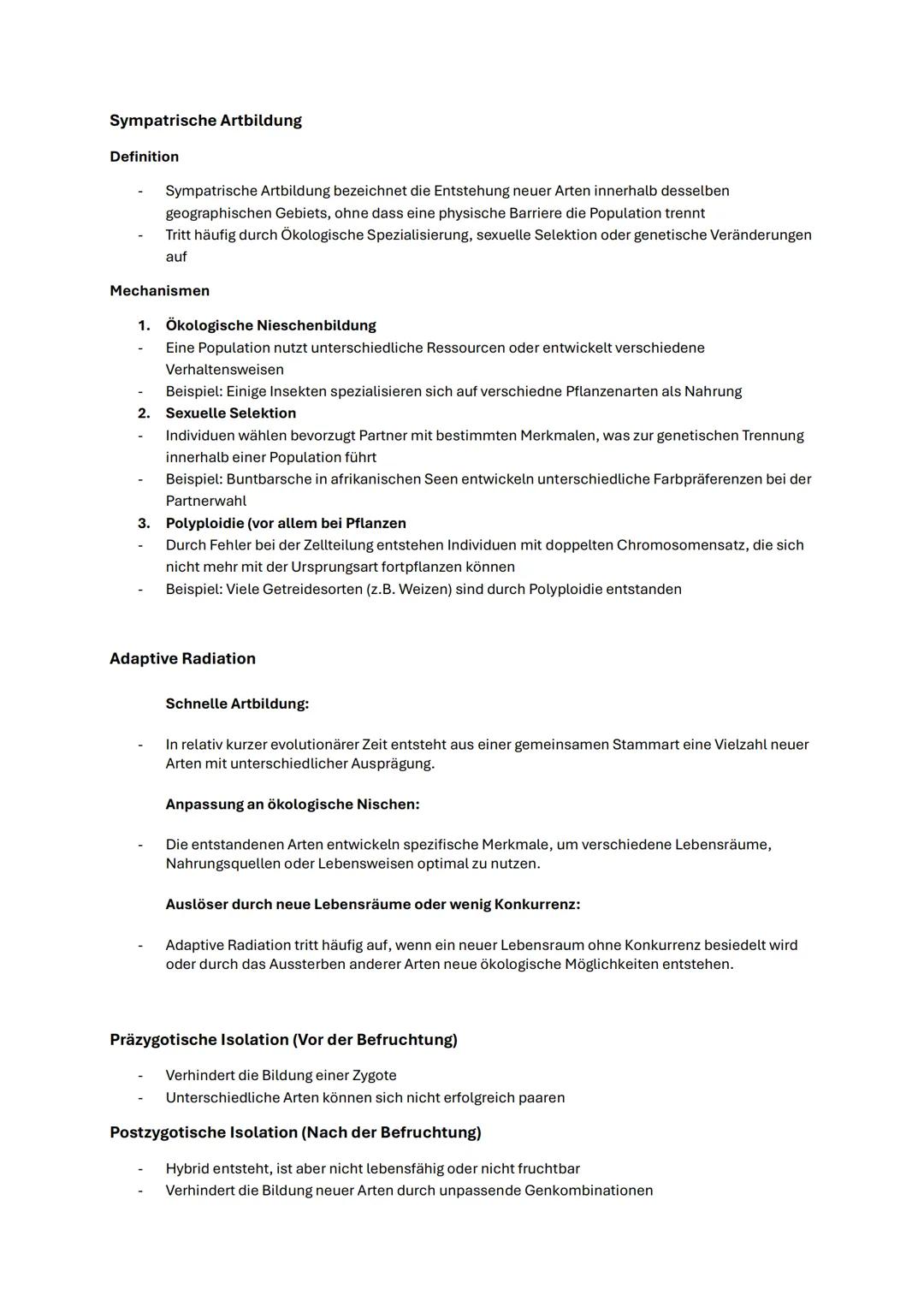 Abitur Biologie NRW 2025 Evolution
Begriffe
Population
Genpool
Mutation
Rekombination
Selektion
Migration
Isolierung
Allelfrequenz
Reprodukt