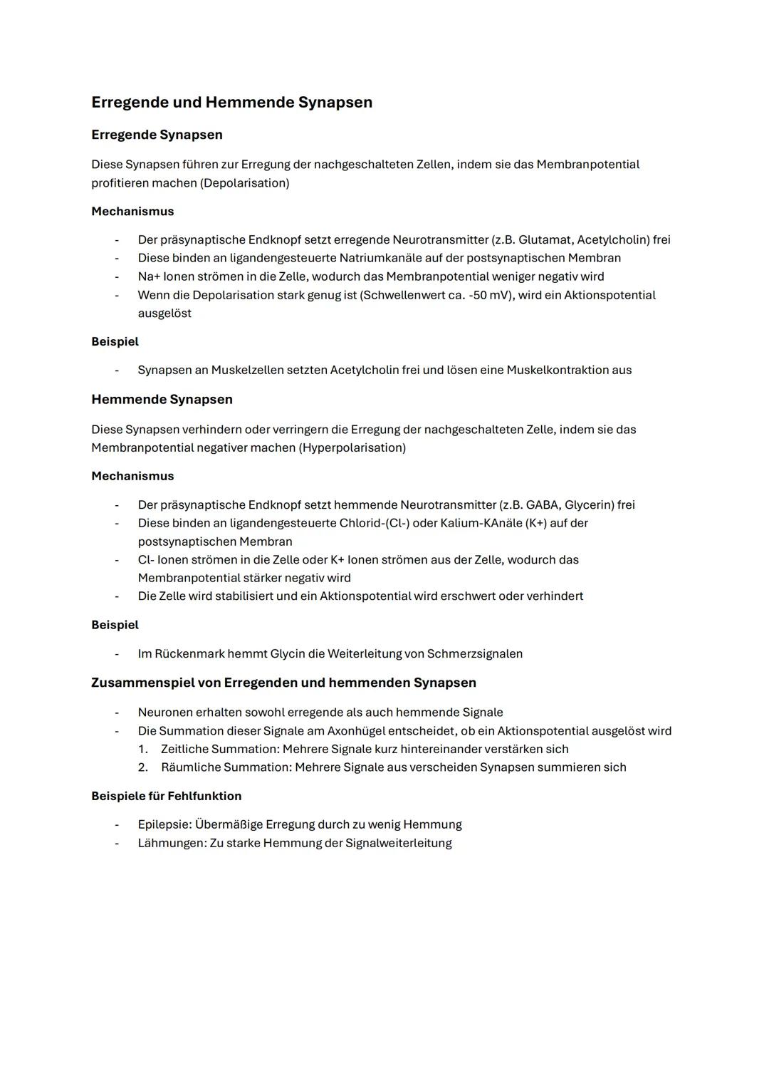 --- OCR Start ---
Abitur Biologie NRW 2025 Neurobiologie
Bau des Neurons
Ein Neuron (Nervenzelle) ist die Grundeinheit des Nervensystems und